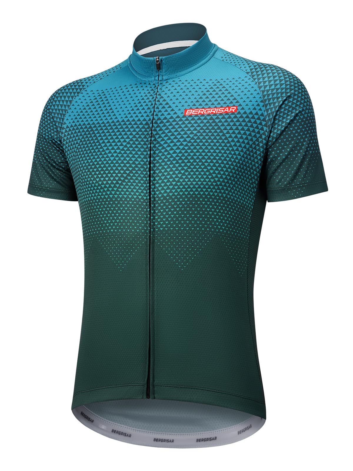 BERGRISAR Maglia da Ciclismo a Maniche Corte da Uomo, Traspirante Leggero Estiva Abbigliamento per MTB Bici