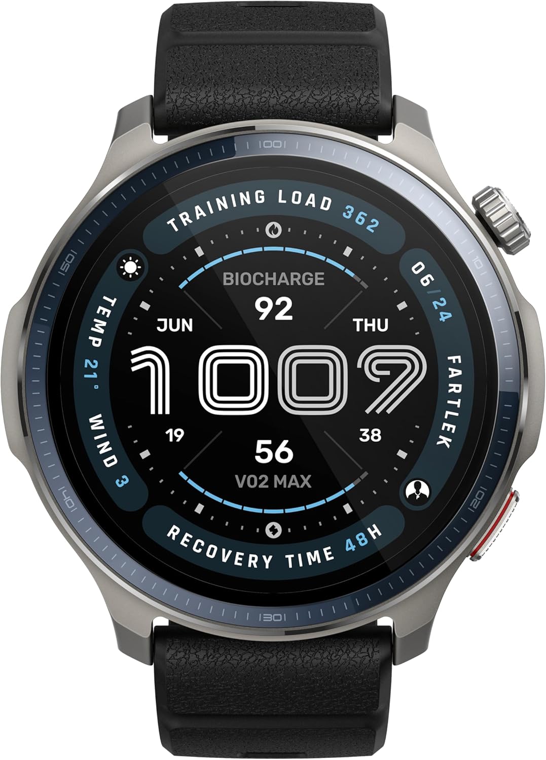 Amazfit Balance 2 Smartwatch 47mm, AMOLED 1,5", Mappe Offline, GPS Dual Band, 21 Giorni Batteria, Oltre 170 Modalità Sportive, HYROX e Golf, Allenamento di Forza, Cardio & Sonno per Android e iPhone