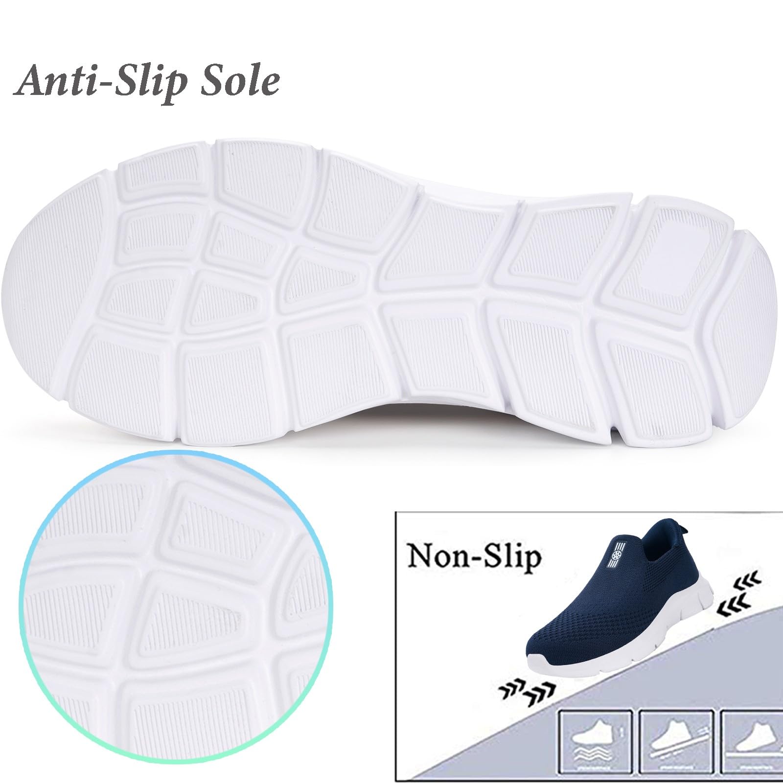 Knit Sneaker Donna Uomo Slips in Scarpe da Camminata da Ginnastica Corsa Sportive Passeggio Casual e Comode 36-46
