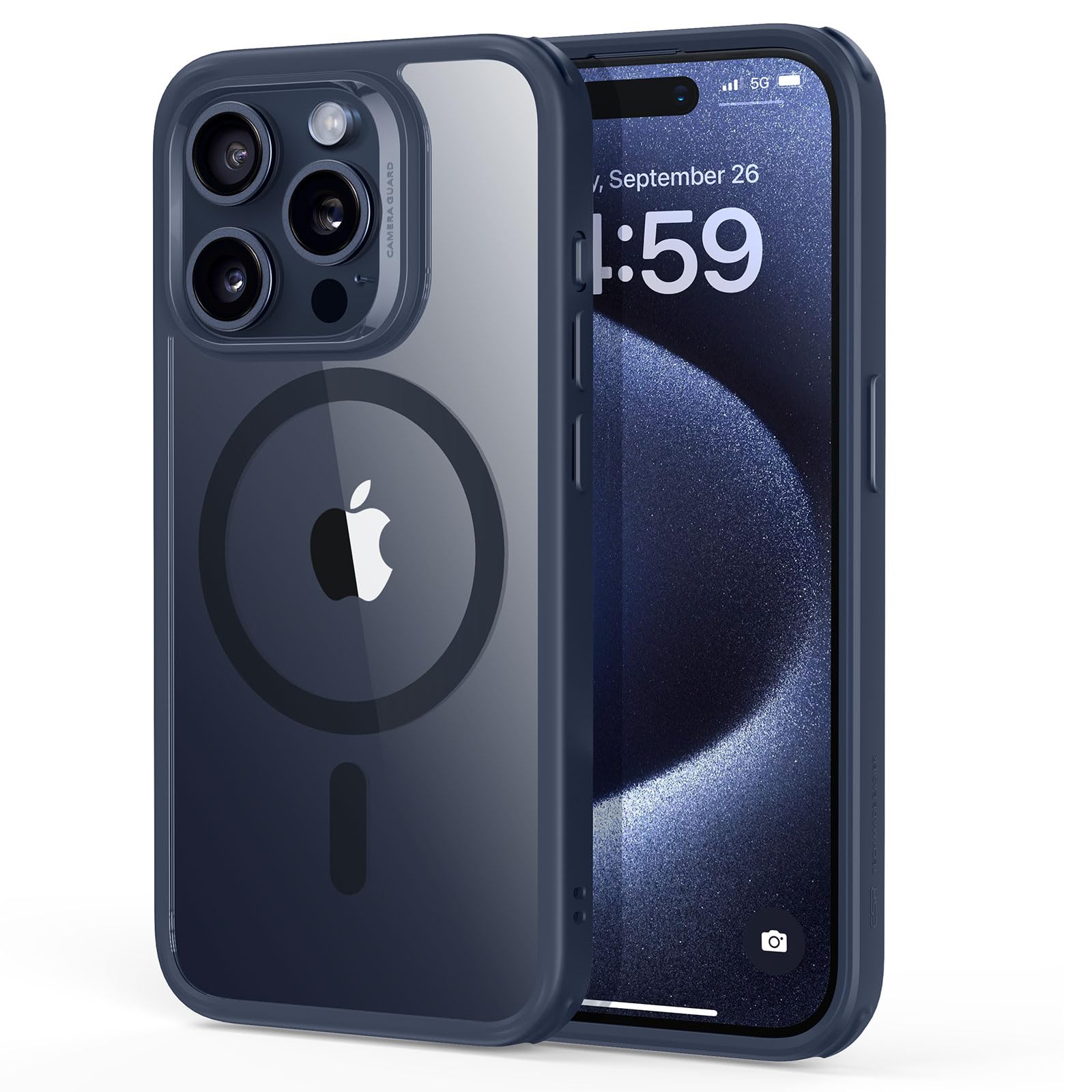 ESR Cover per iPhone 17 Pro Max, Custodia per controllo della fotocamera, Compatibile con MagSafe, Protezione antiurto di livello militare, Angoli Air Guard ammortizzanti, Trasparente