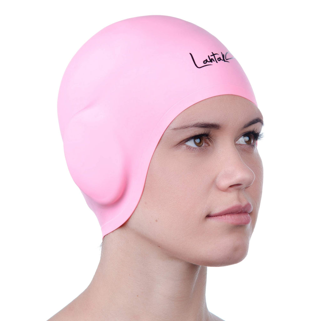 Cuffia da Nuoto per la Protezione delle Orecchie 3D - Cuffia Piscina Donna Uomo - Cuffia Nuoto Silicone Impermeabile - Cuffia Doccia Donna - Cuffia Piscina Capelli Lunghi e Corti