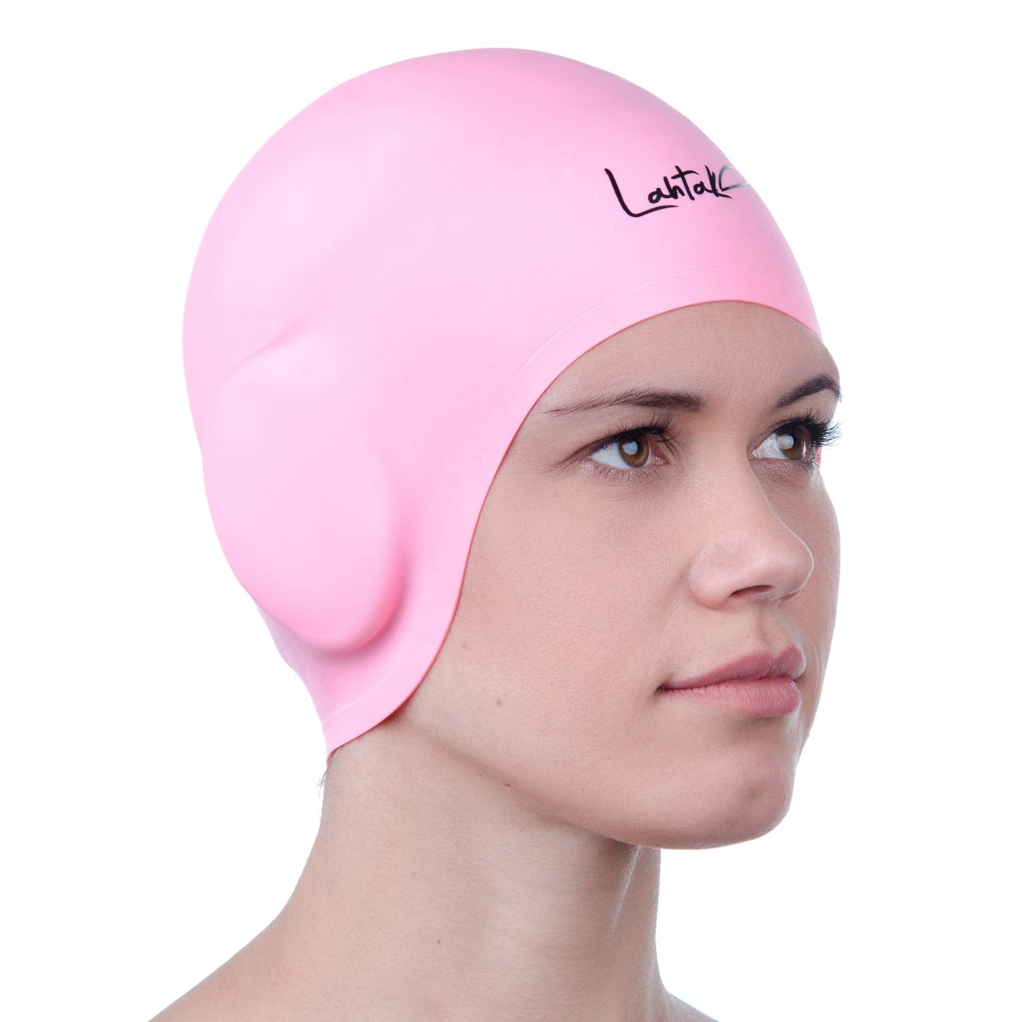 Cuffia da Nuoto per la Protezione delle Orecchie 3D - Cuffia Piscina Donna Uomo - Cuffia Nuoto Silicone Impermeabile - Cuffia Doccia Donna - Cuffia Piscina Capelli Lunghi e Corti