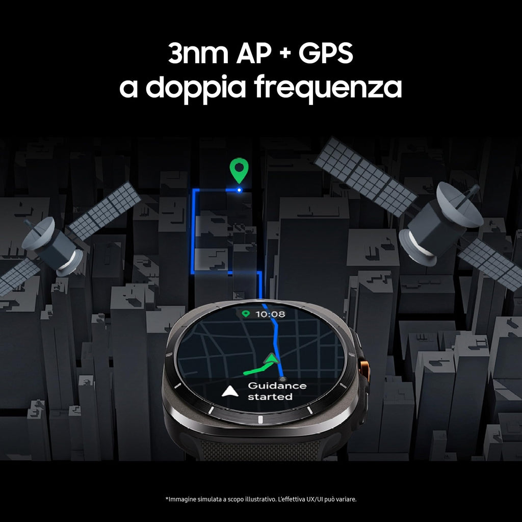 Samsung Galaxy Watch Ultra 2025 (Titanium Blue, LTE, 47mm) Smartwatch Galaxy AI, Design Resistente agli Urti, Batteria a Lunga Durata, Cassa in Titanio di Grado Aerospaziale [Versione Italiana]