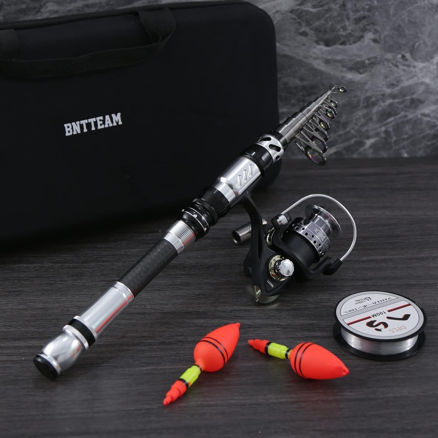 Nuova Portatile Canna da Pesca 99% Fibra di Carbonio con Punta Fluorescente Della Canna,Telescopico Super Hard Ultralight Palo da Pesca per Surf