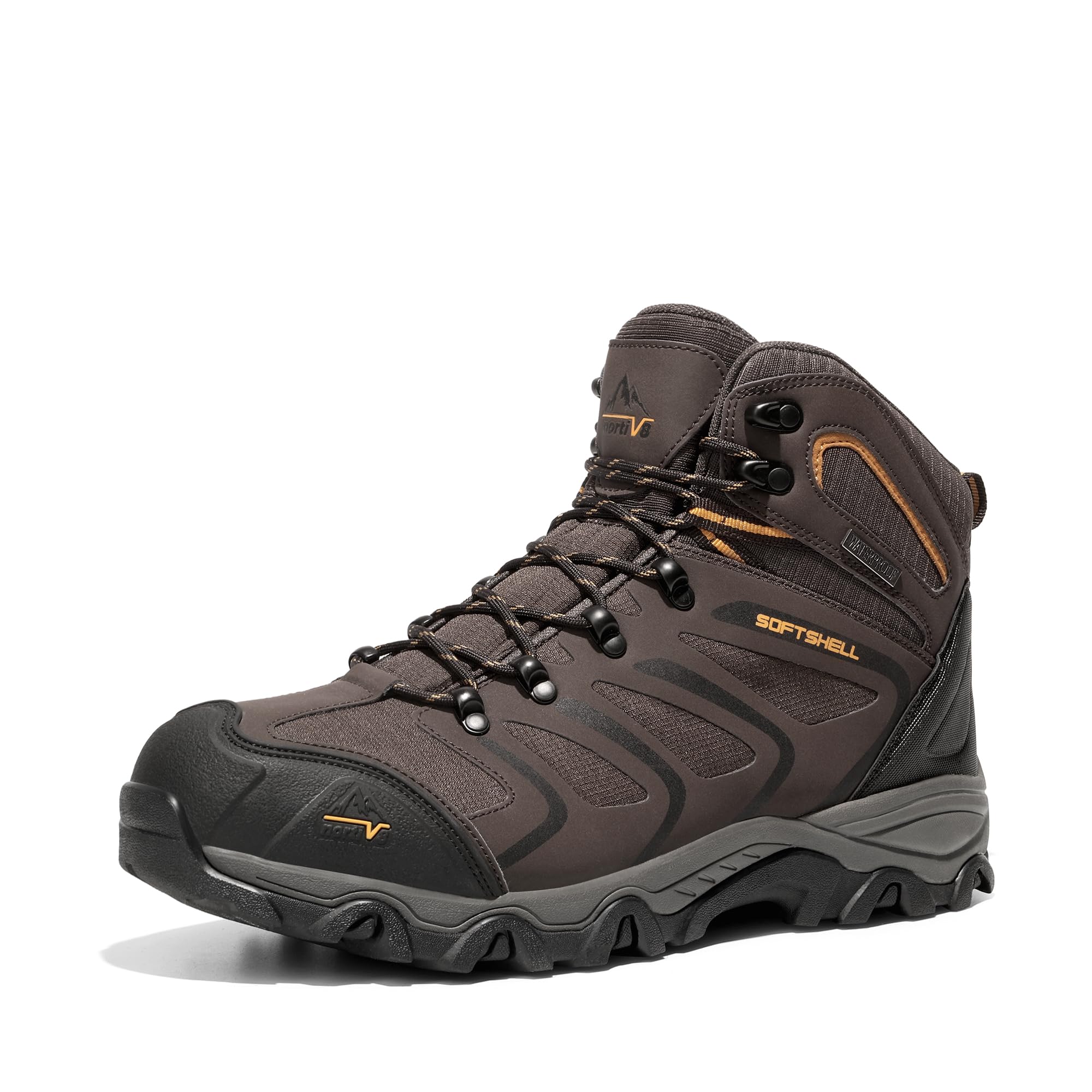 NORTIV 8 Stivali da Trekking da Uomo Escursionismo All'aria Aperta Scarpe da Trekking Scarponi Scarpe da Arrampicata Alpinismo Armadillo