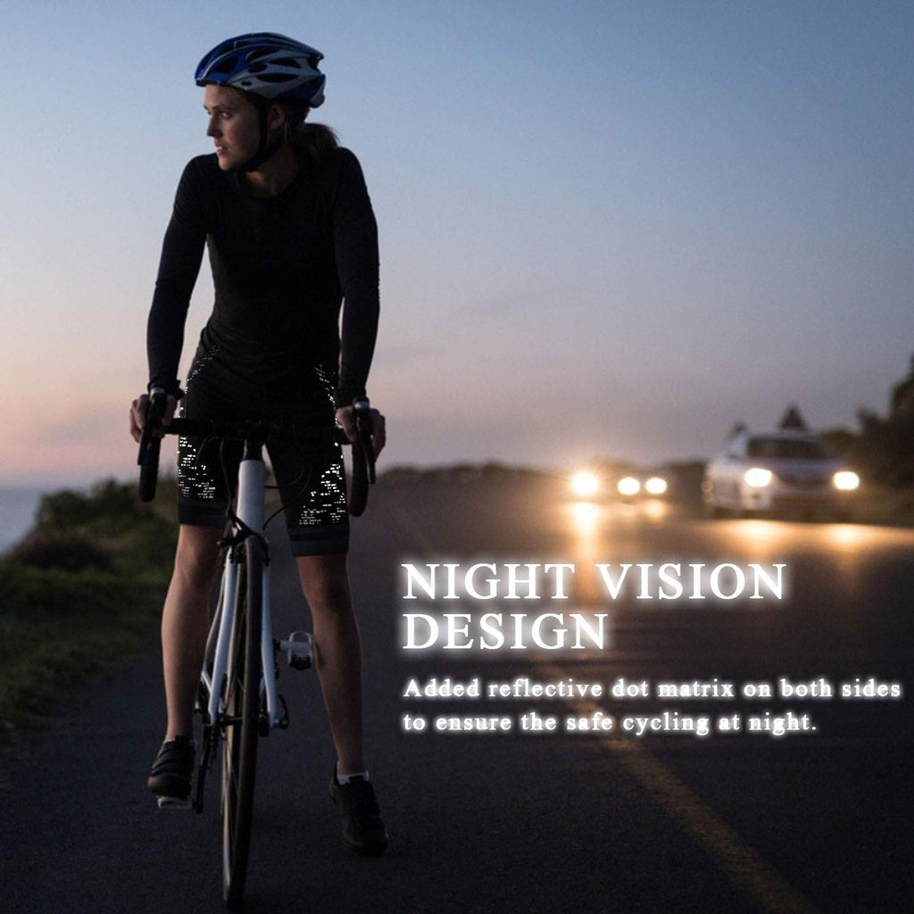 NICEWIN Pantaloncini da Ciclismo Donna Pantaloni Bici Sportivi 3D Gel Imbottiti Asciugatura Rapida per MTB Mutande Bicicletta