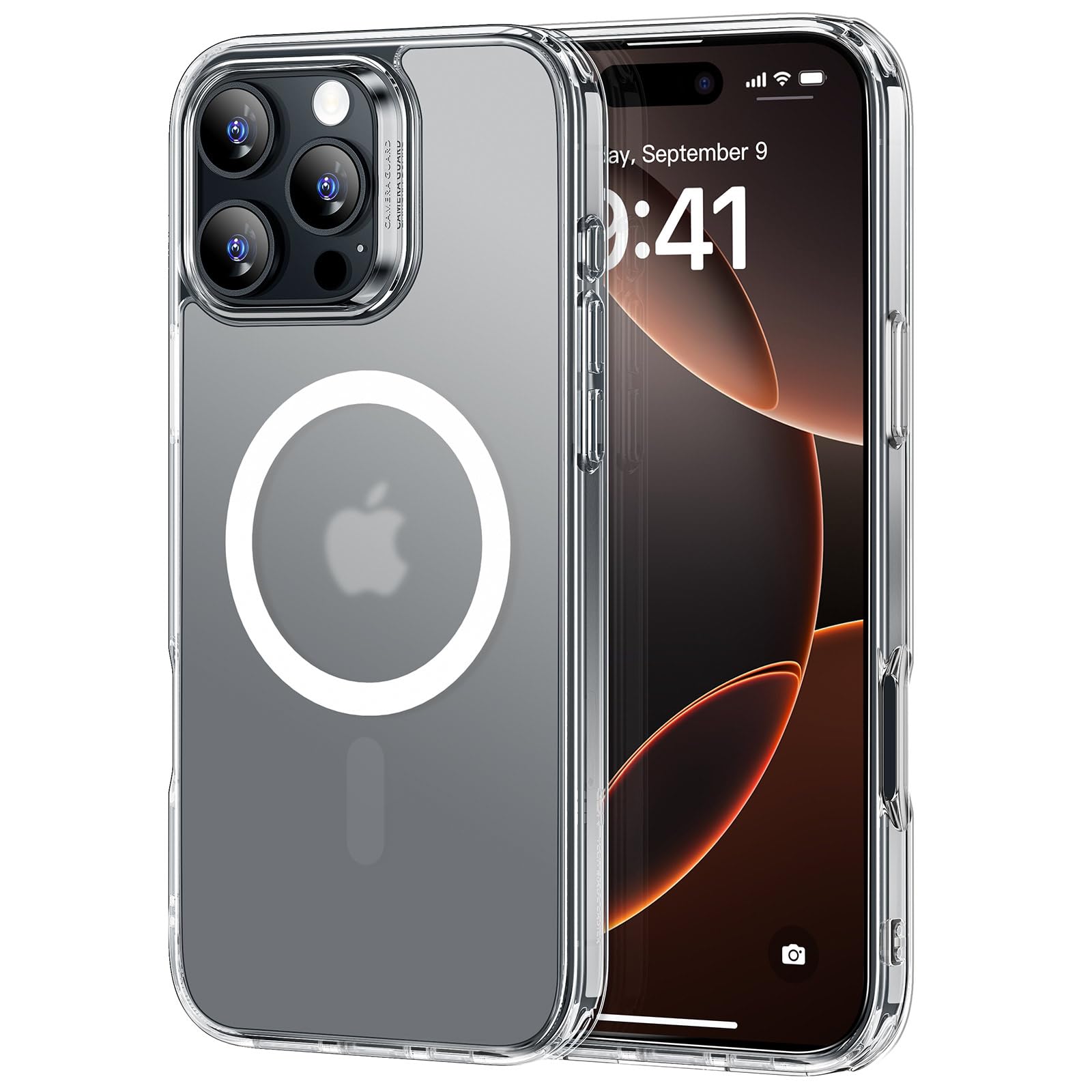 ESR Cover per iPhone 17 Pro Max, Custodia per controllo della fotocamera, Compatibile con MagSafe, Protezione antiurto di livello militare, Angoli Air Guard ammortizzanti, Trasparente