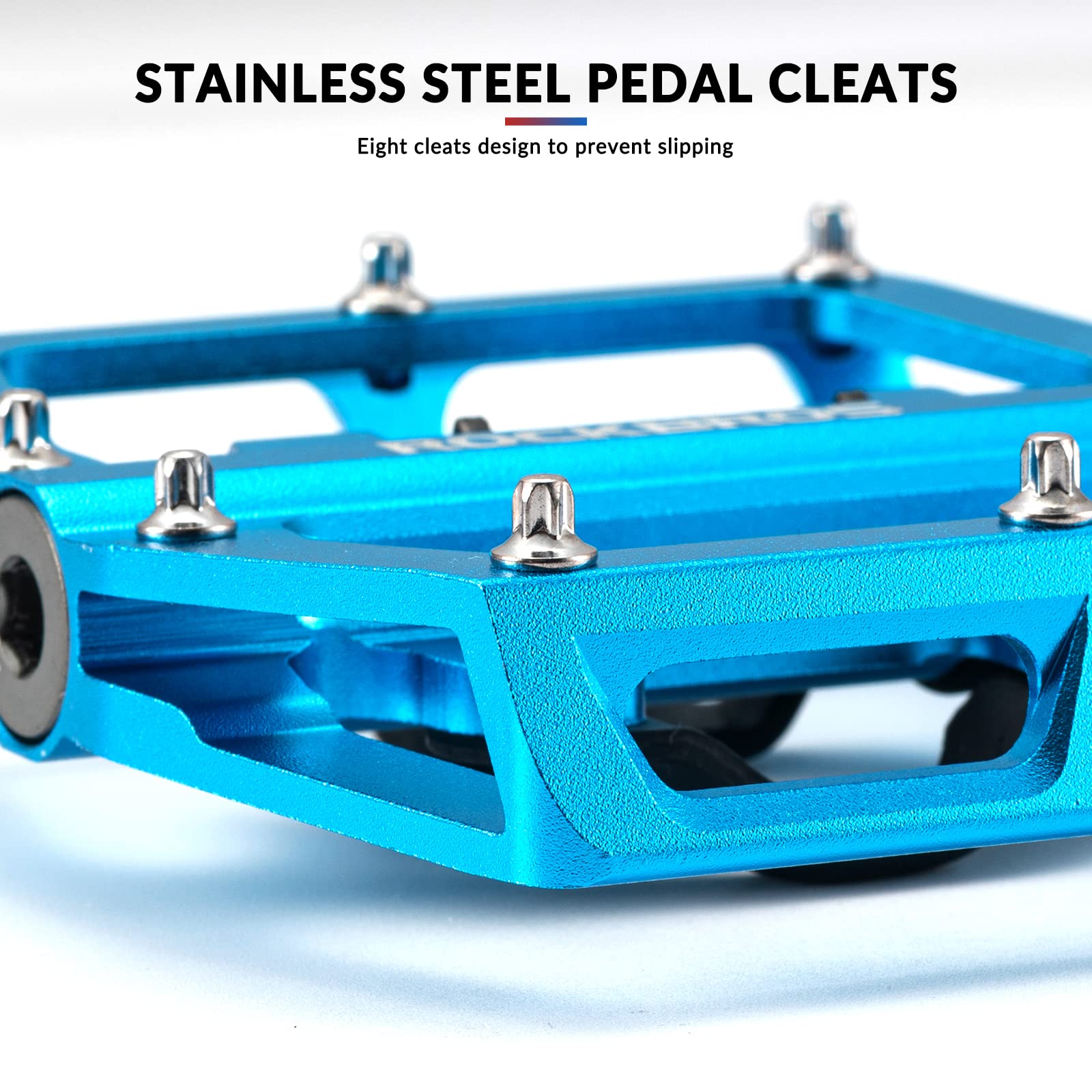 ROCKBROS Pedali di Blocco SPD per MTB Corsa Bicicletta da Strada 9/16 Pollici in Alluminio Pedali Bici con Cuscinetti Sigillati Ultra Leggero Antiscivolo Antipolvere