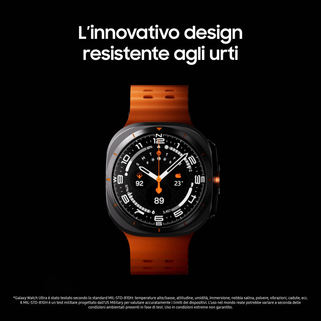 Samsung Galaxy Watch Ultra 2025 (Titanium Blue, LTE, 47mm) Smartwatch Galaxy AI, Design Resistente agli Urti, Batteria a Lunga Durata, Cassa in Titanio di Grado Aerospaziale [Versione Italiana]