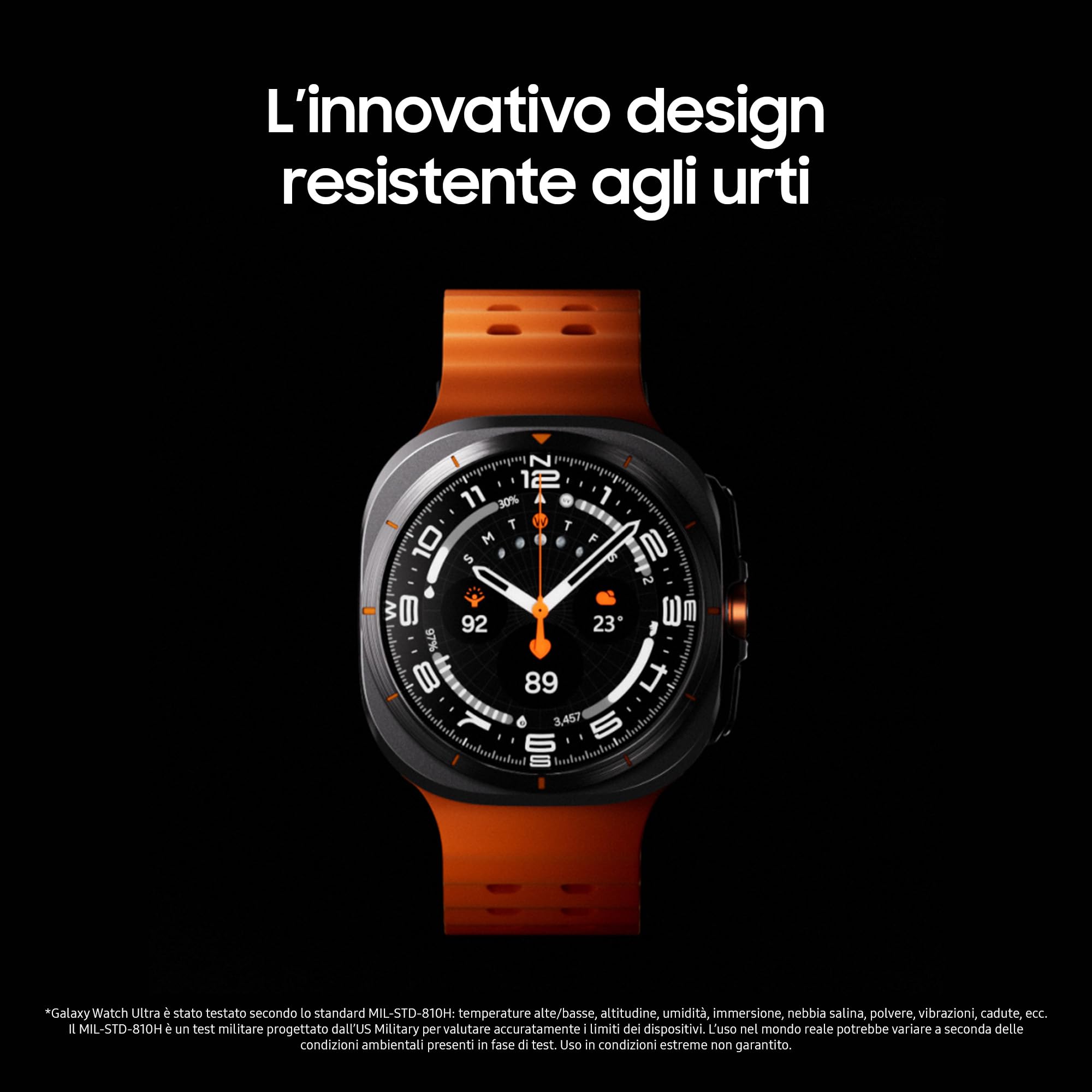 Samsung Galaxy Watch Ultra 2025 (Titanium Blue, LTE, 47mm) Smartwatch Galaxy AI, Design Resistente agli Urti, Batteria a Lunga Durata, Cassa in Titanio di Grado Aerospaziale [Versione Italiana]