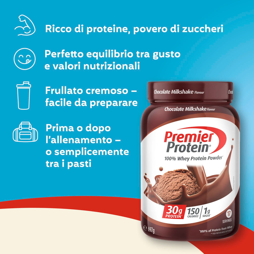 Premier Protein - Whey 100% Proteine in polvere - Café Latte - 680g