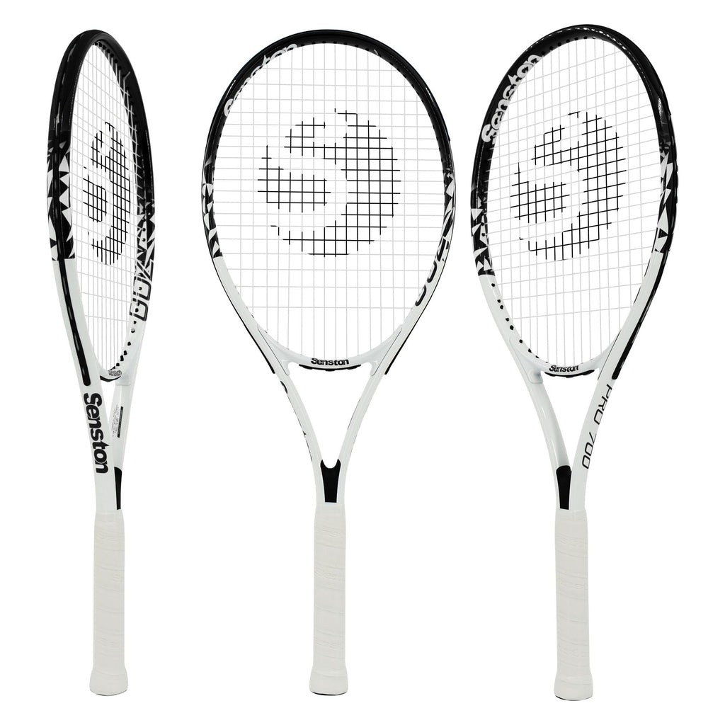 Senston Racchetta da Tennis da 27'', Racchette Tennis con Borsa, Grip da Tennis, Smorzatore di Vibrazioni, Presa e Controllo Eccellenti