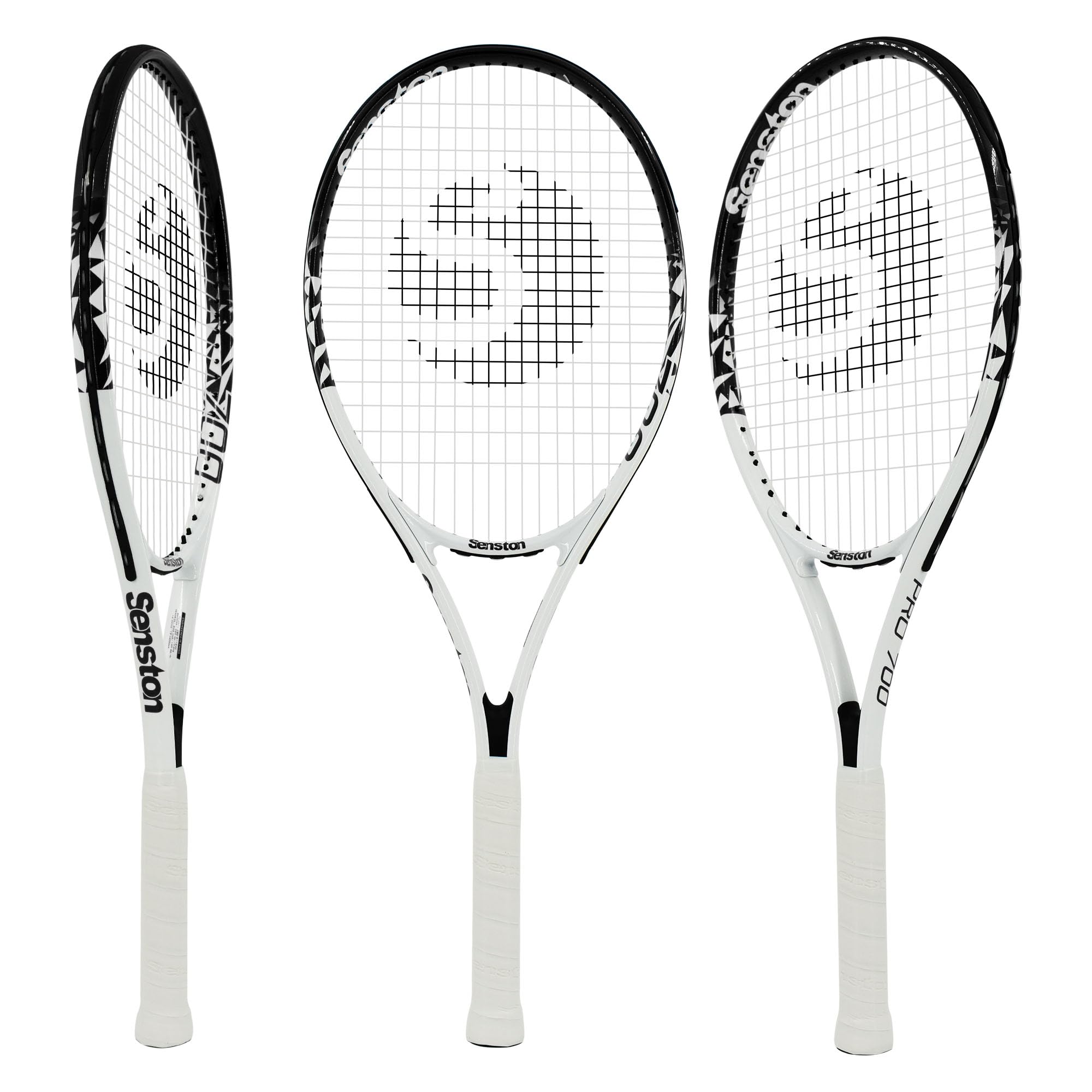 Senston Racchetta da Tennis da 27'', Racchette Tennis con Borsa, Grip da Tennis, Smorzatore di Vibrazioni, Presa e Controllo Eccellenti