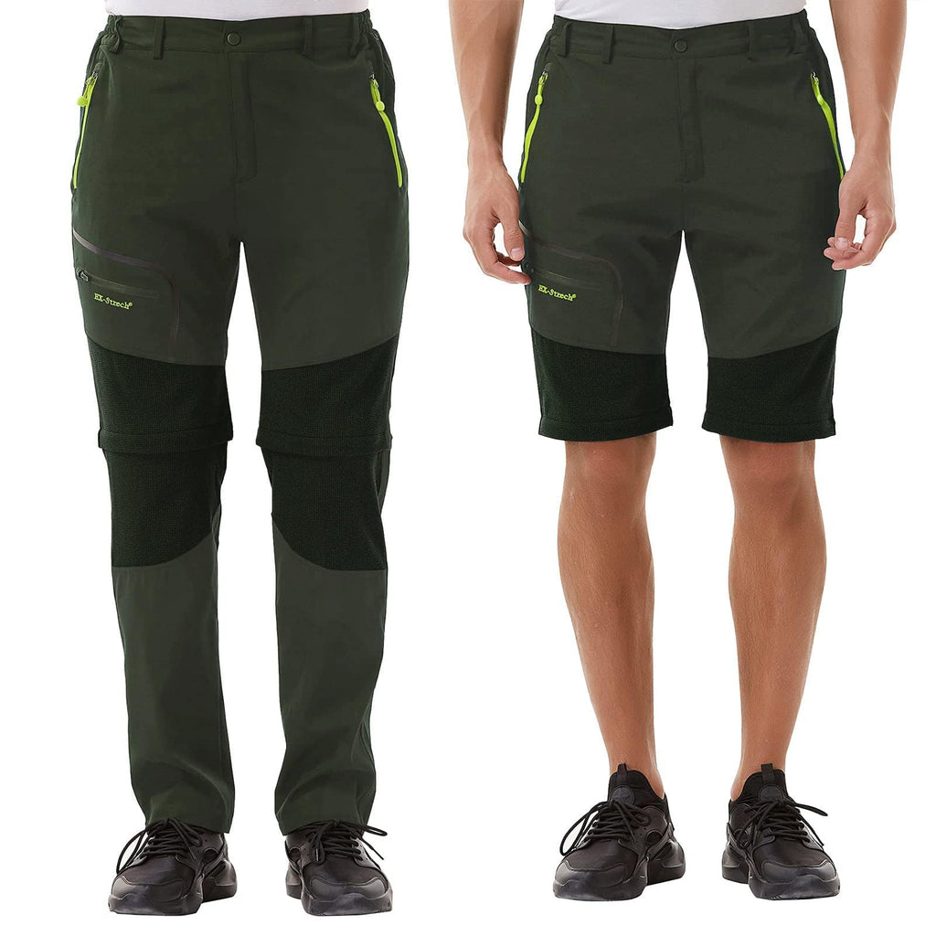Zoerea Pantaloni Trekking Uomo Asciugare Rapidamente Traspiranti Convertibile Pantaloncini Primavera Estate Sottile All'aperto Alpinismo Escursionismo Calzoni