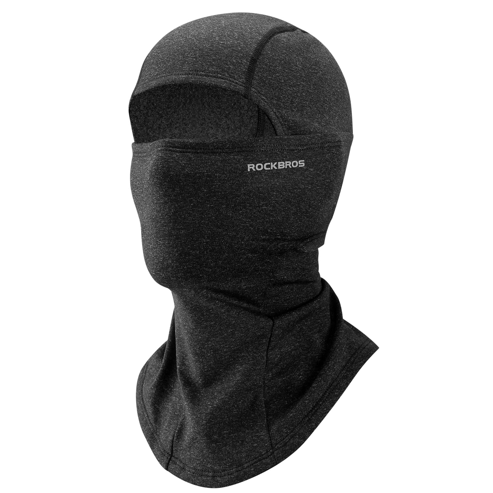 ROCKBROS Passamontagna Moto Invernale Termico con Pile Balaclava Sottocasco Caldo Multifunzionale per Ciclismo Sci Antivento Traspirante Unisex Taglia Unica Logo Riflettente 4Colori