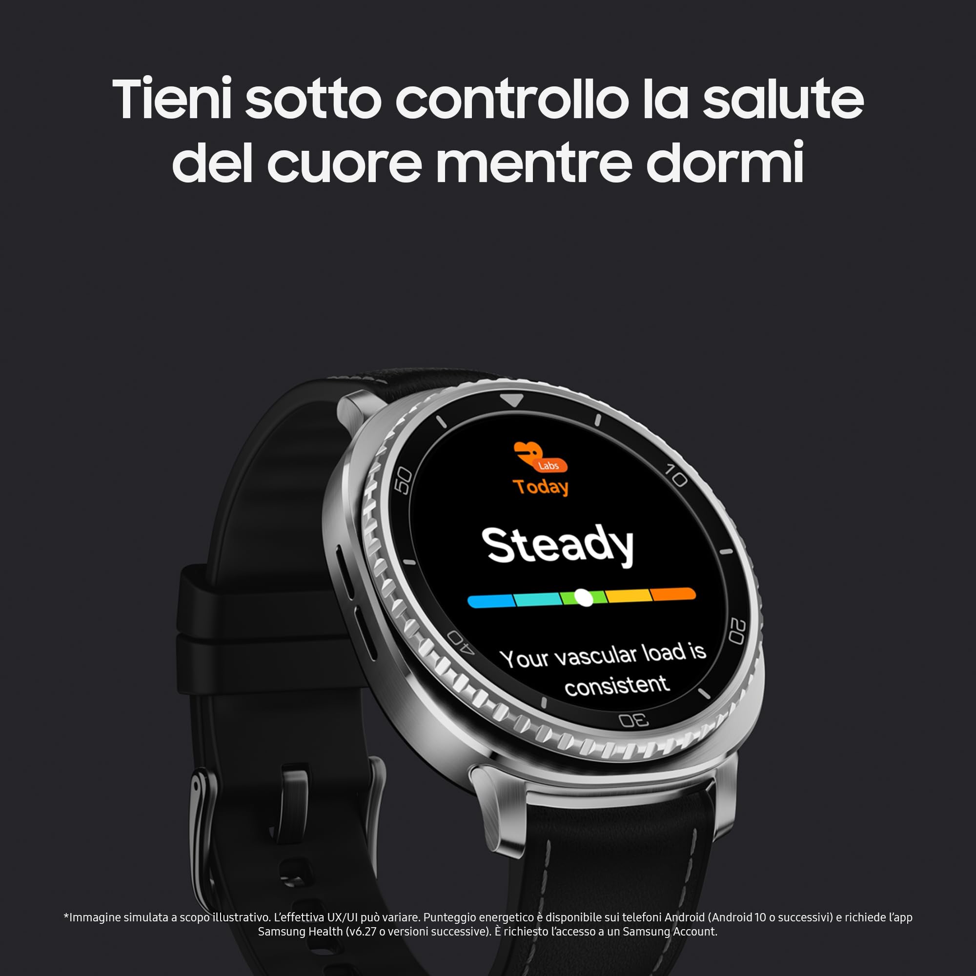 Samsung Galaxy Watch8 Classic (Black, BT, 46mm) Smartwatch Galaxy AI, Design Resistente agli Urti, Ghiera Girevole, Processore 3nm, Monitoraggio Attività Fisica e Sonno, One UI 8 [Versione Italiana]