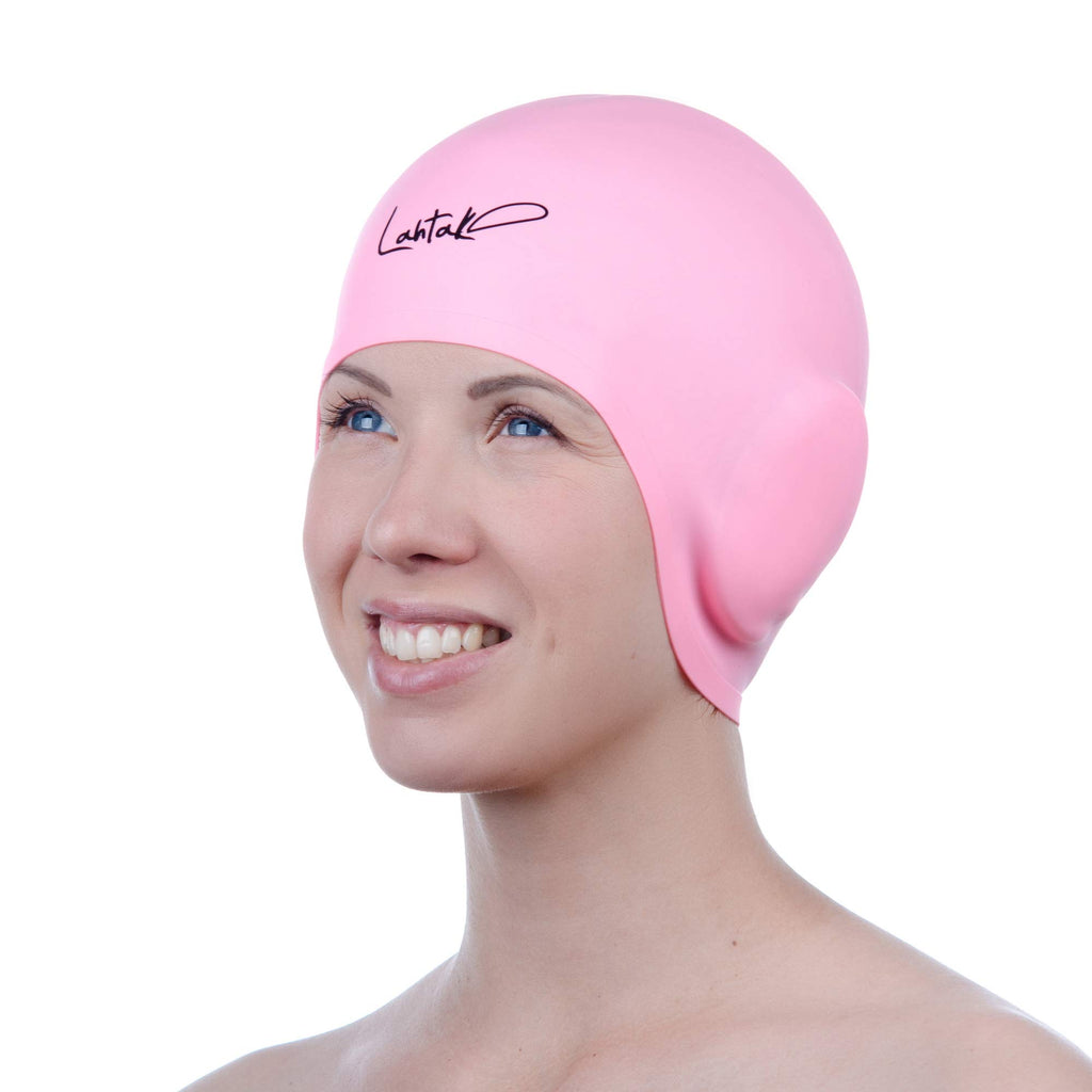 Cuffia da Nuoto per la Protezione delle Orecchie 3D - Cuffia Piscina Donna Uomo - Cuffia Nuoto Silicone Impermeabile - Cuffia Doccia Donna - Cuffia Piscina Capelli Lunghi e Corti