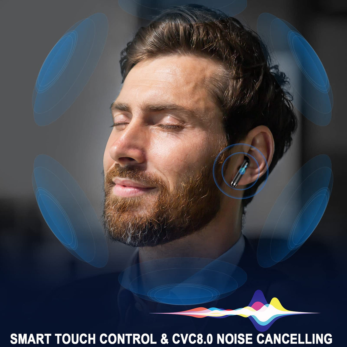 2026 Cuffie Bluetooth Auricolari Bluetooth 5.4, Cuffie Wireless con 4 ENC Cancellazione Rumore Mic, Cuffie in Ear 40 Ore di Riproduzione, Cuffie Senza Filo HiFi Stereo IP7 Impermeabili per iOS/Android
