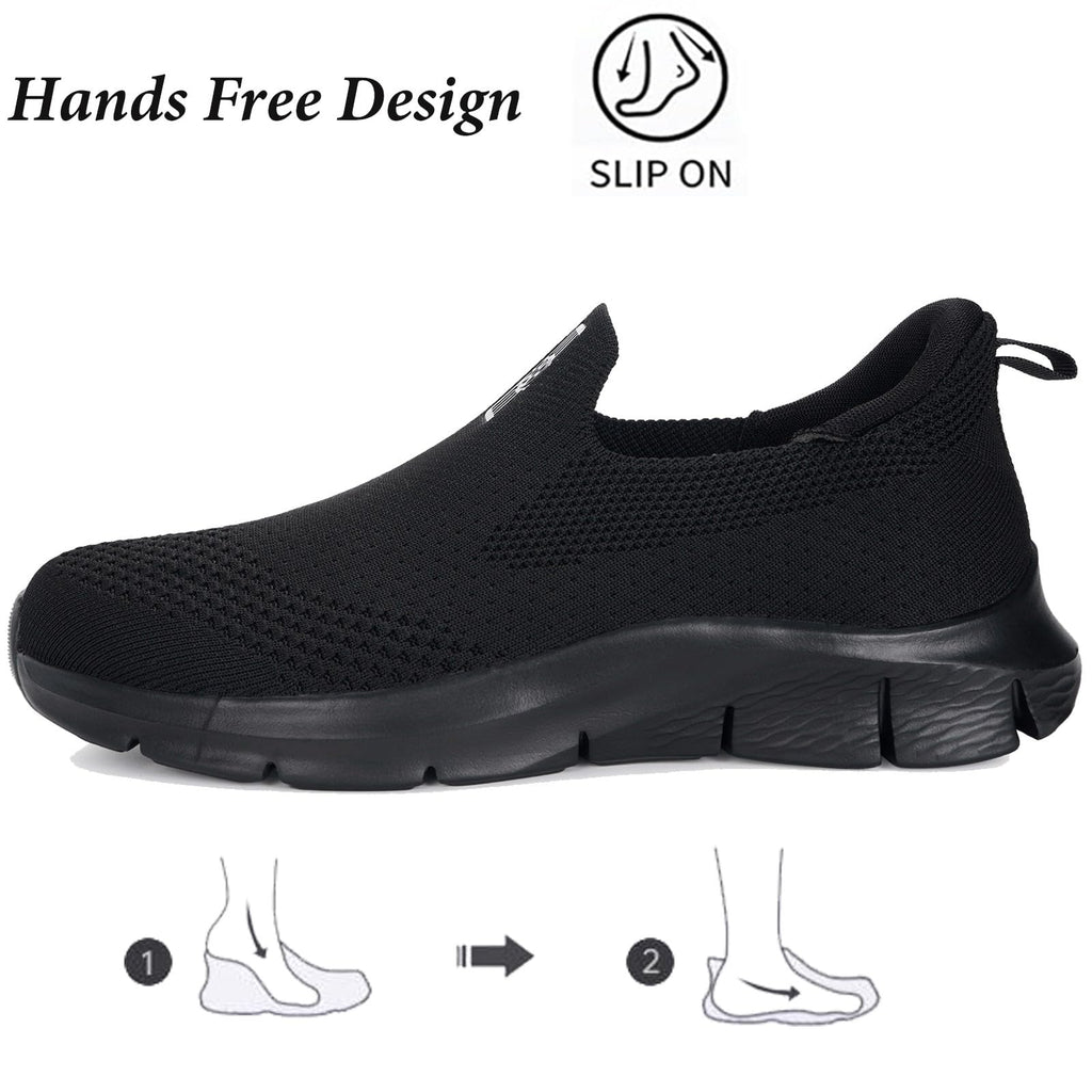 Knit Sneaker Donna Uomo Slips in Scarpe da Camminata da Ginnastica Corsa Sportive Passeggio Casual e Comode 36-46