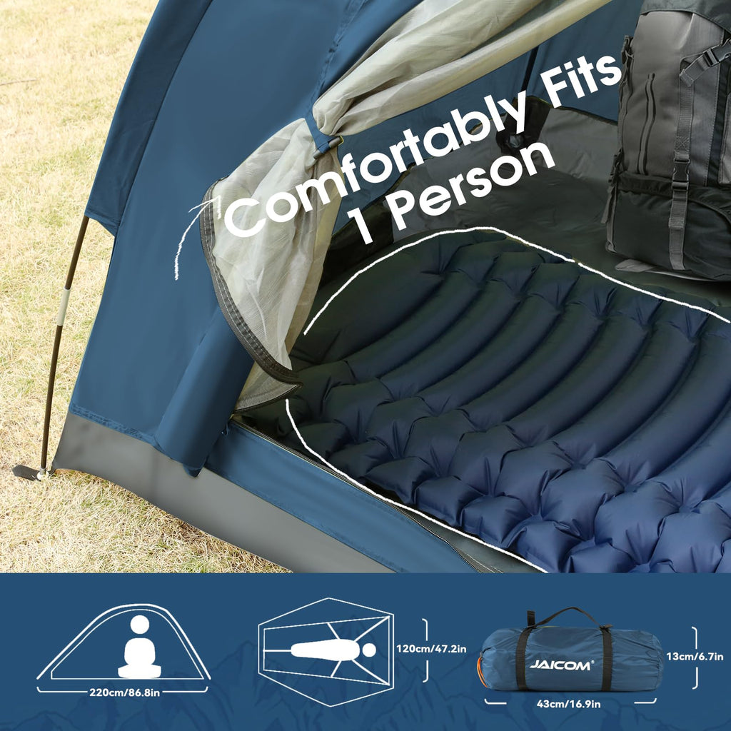 JAICOM Tenda da Campeggio per 1-4 Persone, Ultraleggera Impermeabile Tende igloo Tenda Campeggio per 3-4 Stagioni, Facile da installare, Ideale per Campeggio, Trekking, Spiaggia, Arrampicata