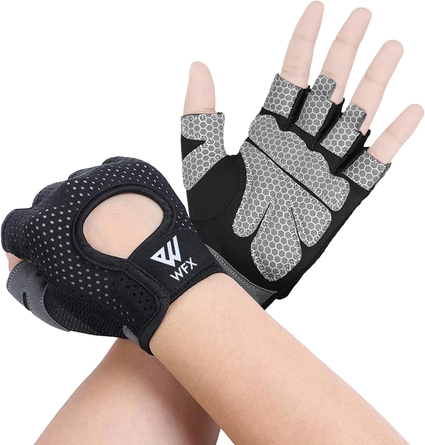 WESTWOOD FOX Guanti da fitness traspiranti e antiscivolo, per uomo e donna, per sollevamento pesi, bodybuilding, palestra, crossfit, allenamento con i pesi