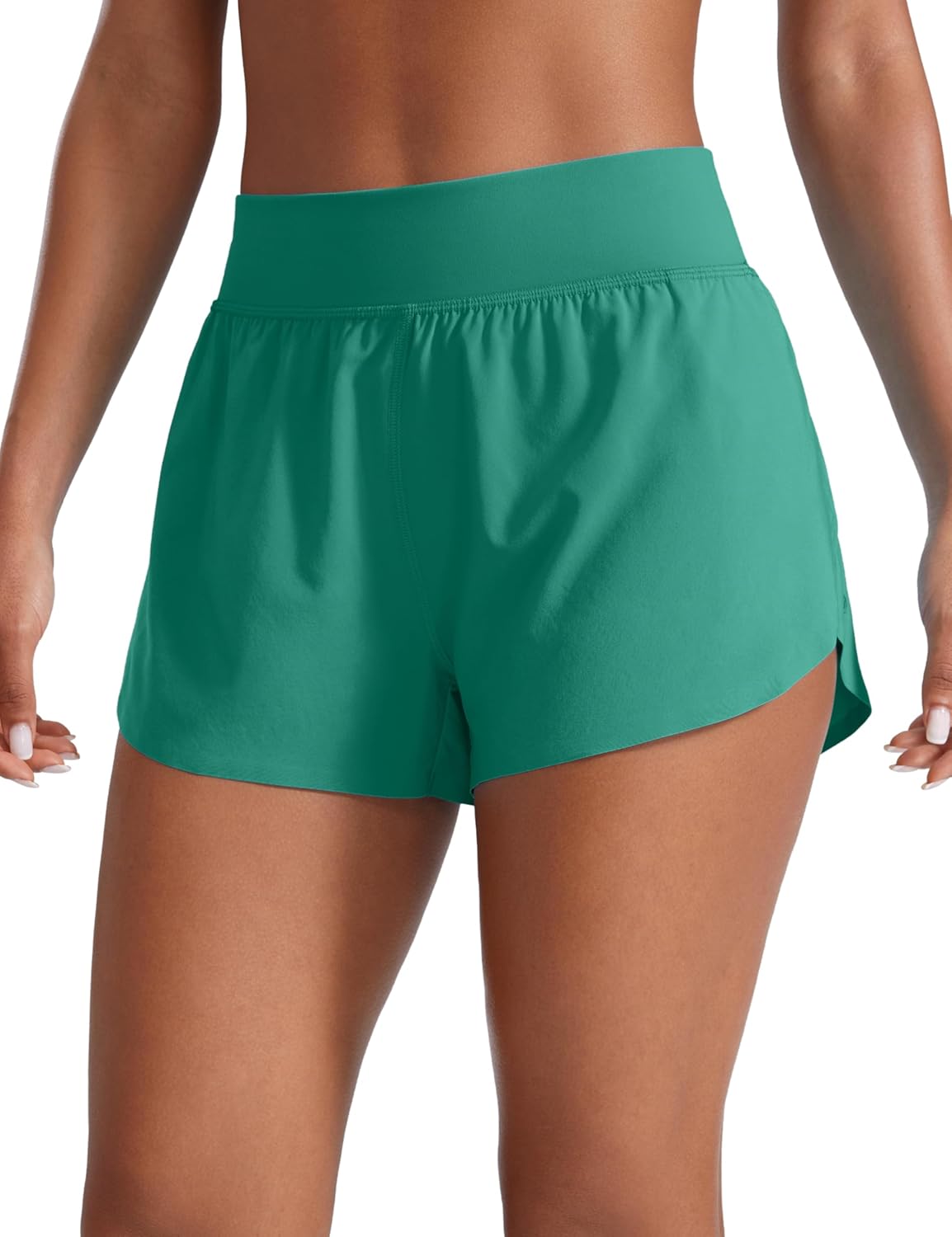 CRZ YOGA Pantaloncini da Corsa Dolphin a Vita Alta da Donna Divisione Alta