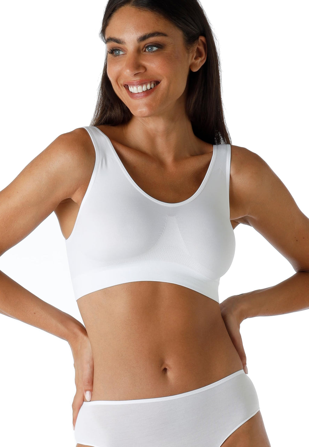 Lovable Reggiseno Senza Ferretto Invisibile | Brassière, Top Sportivo, Sport Yoga in Microfibra Senza Cuciture | Seamless | Active Comfort Donna