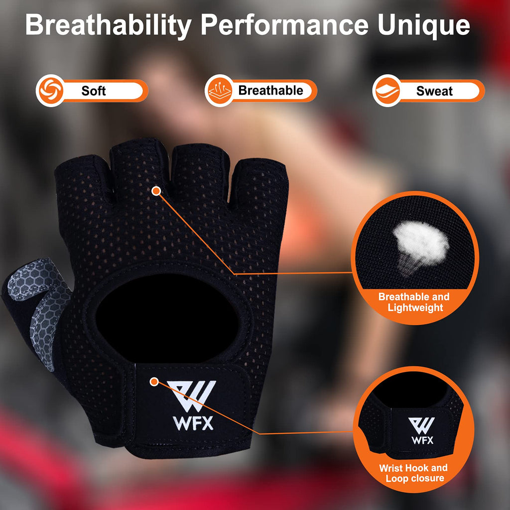 WESTWOOD FOX Guanti da fitness traspiranti e antiscivolo, per uomo e donna, per sollevamento pesi, bodybuilding, palestra, crossfit, allenamento con i pesi