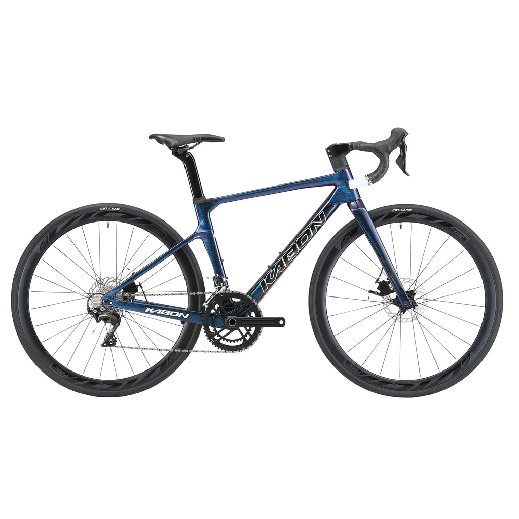 KABON Bici da corsa carbonio, 700C bici da strada T800 con 105 R7000 22 velocità Bicicletta da corsa con freno a disco per uomini e donna