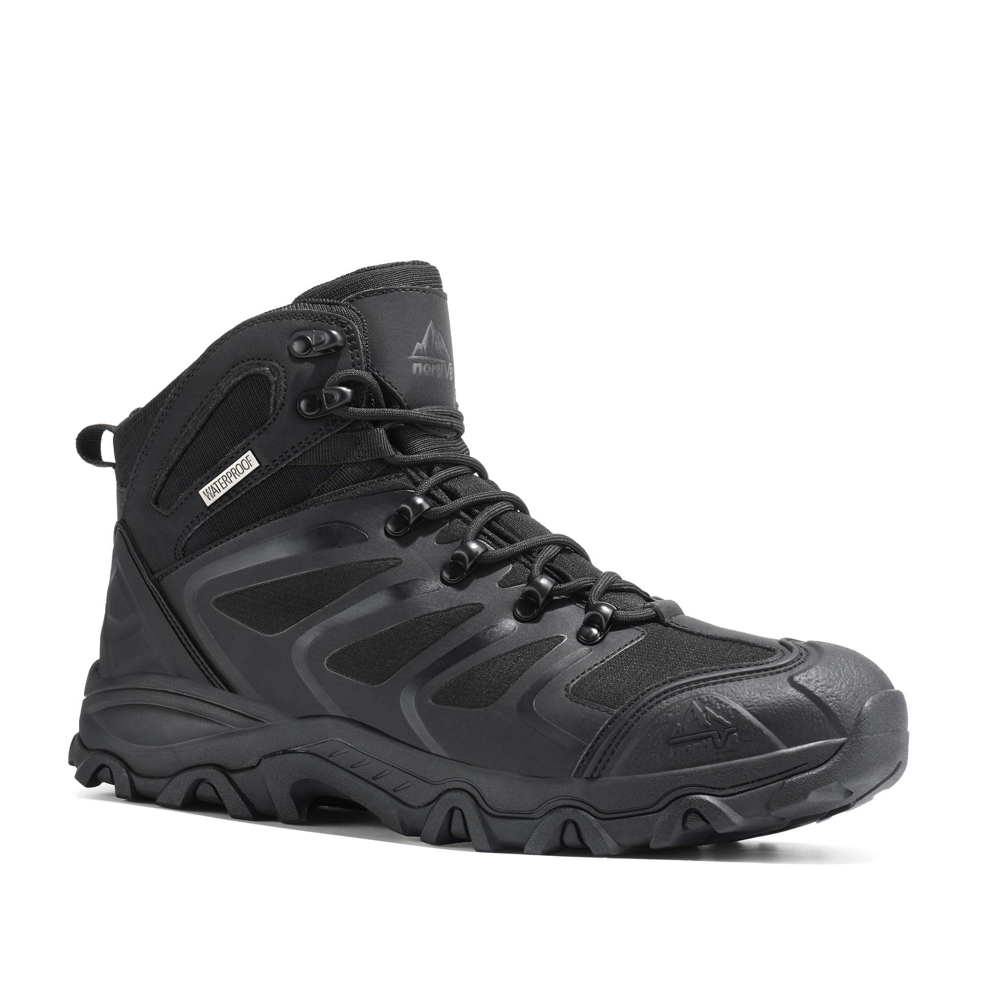 NORTIV 8 Stivali da Trekking da Uomo Escursionismo All'aria Aperta Scarpe da Trekking Scarponi Scarpe da Arrampicata Alpinismo Armadillo