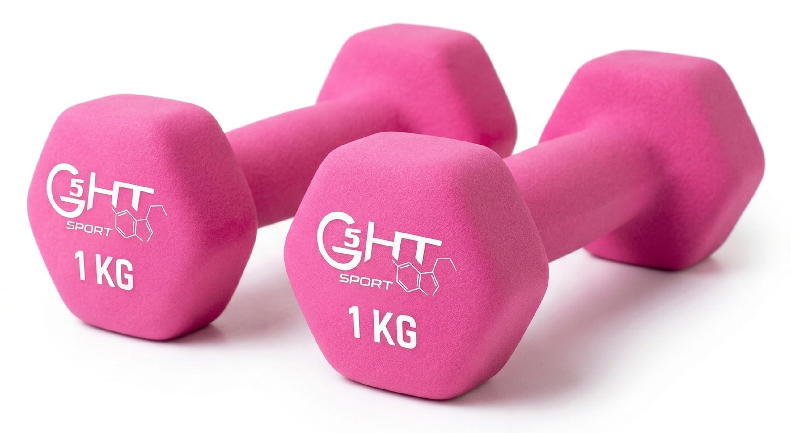 G5 HT SPORT Manubri O Manubrio in Neoprene da Palestra E Home Gym Antiscivolo da 0.5 a 6 kg Coppia O Singolo