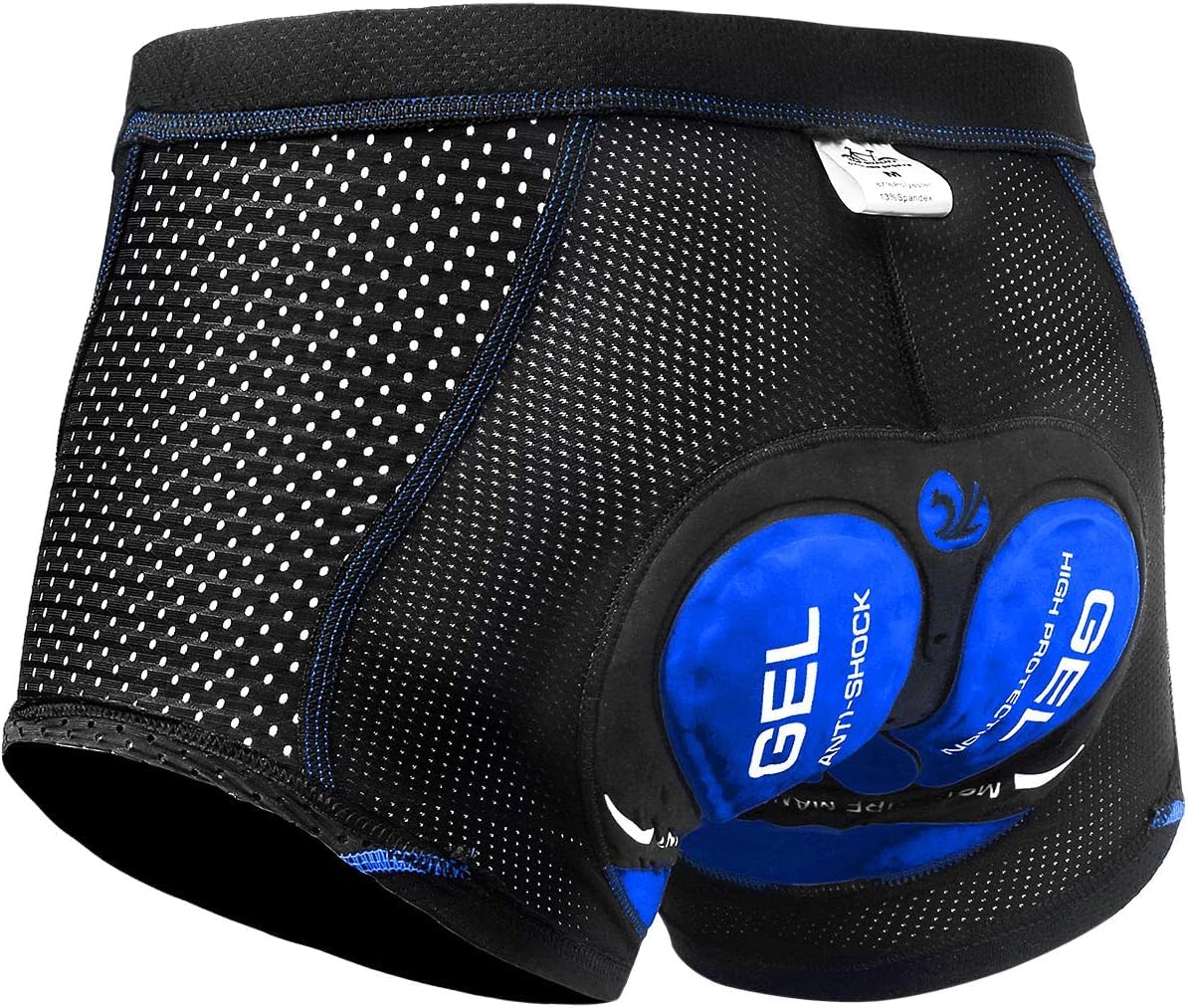 X-TIGER Cuissard cycliste homme avec rembourrage gel 5D respirant sous-vêtement caleçon de cyclisme pour vélo