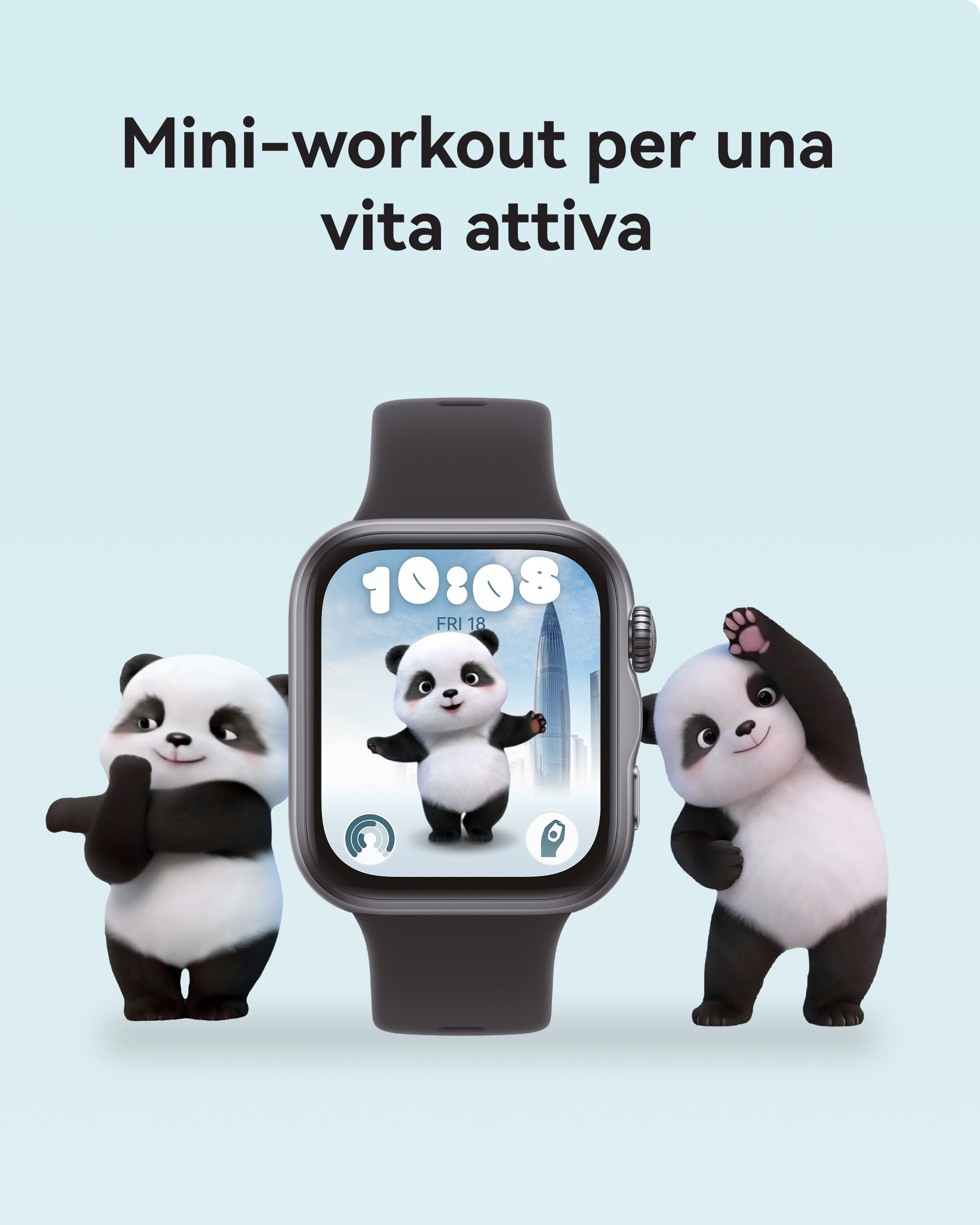 HUAWEI WATCH FIT 5 Smartwatch, Schermo AMOLED HD da 1,82", Design Raffinato, Pagamento NFC, Rilevamento Cadute, Batteria a lunga durata, Monitoraggio della salute, 5 ATM, Android & iOS, Nero