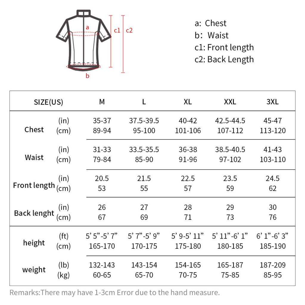 BERGRISAR Maglia da Ciclismo a Maniche Corte da Uomo, Traspirante Leggero Estiva Abbigliamento per MTB Bici
