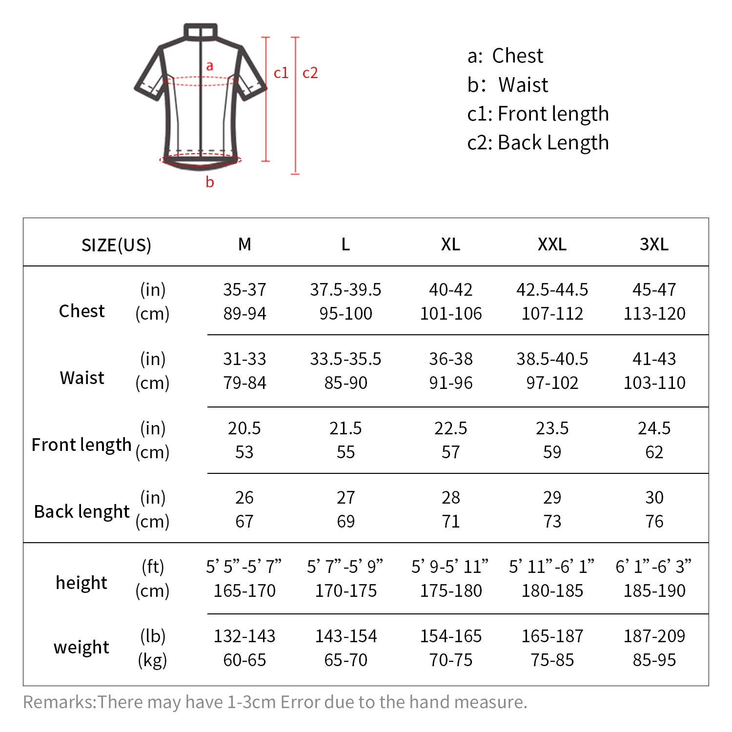 BERGRISAR Maglia da Ciclismo a Maniche Corte da Uomo, Traspirante Leggero Estiva Abbigliamento per MTB Bici