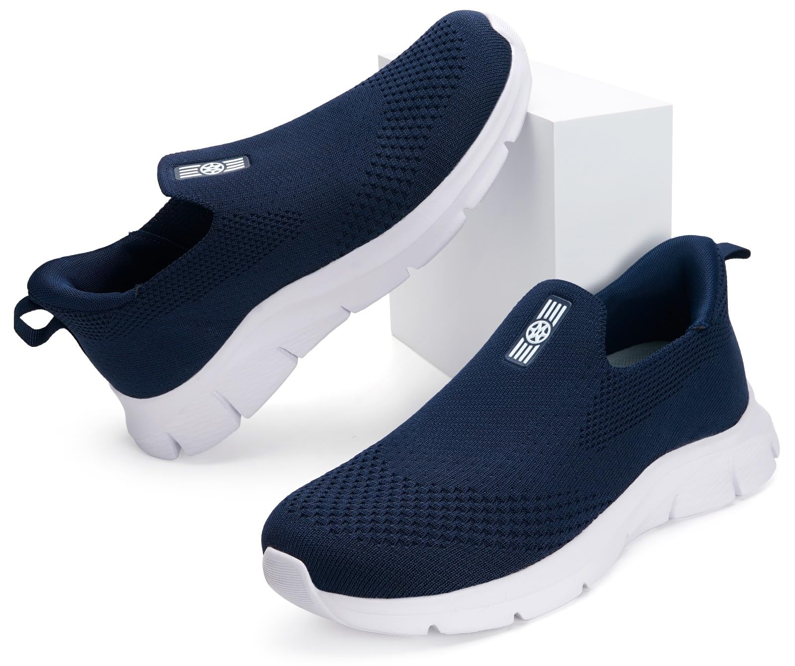 Knit Sneaker Donna Uomo Slips in Scarpe da Camminata da Ginnastica Corsa Sportive Passeggio Casual e Comode 36-46