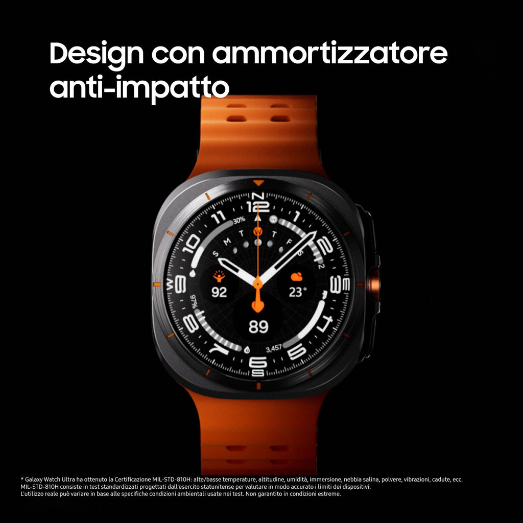 Samsung Galaxy Watch Ultra 2025 (Titanium Blue, LTE, 47mm) Smartwatch Galaxy AI, Design Resistente agli Urti, Batteria a Lunga Durata, Cassa in Titanio di Grado Aerospaziale [Versione Italiana]
