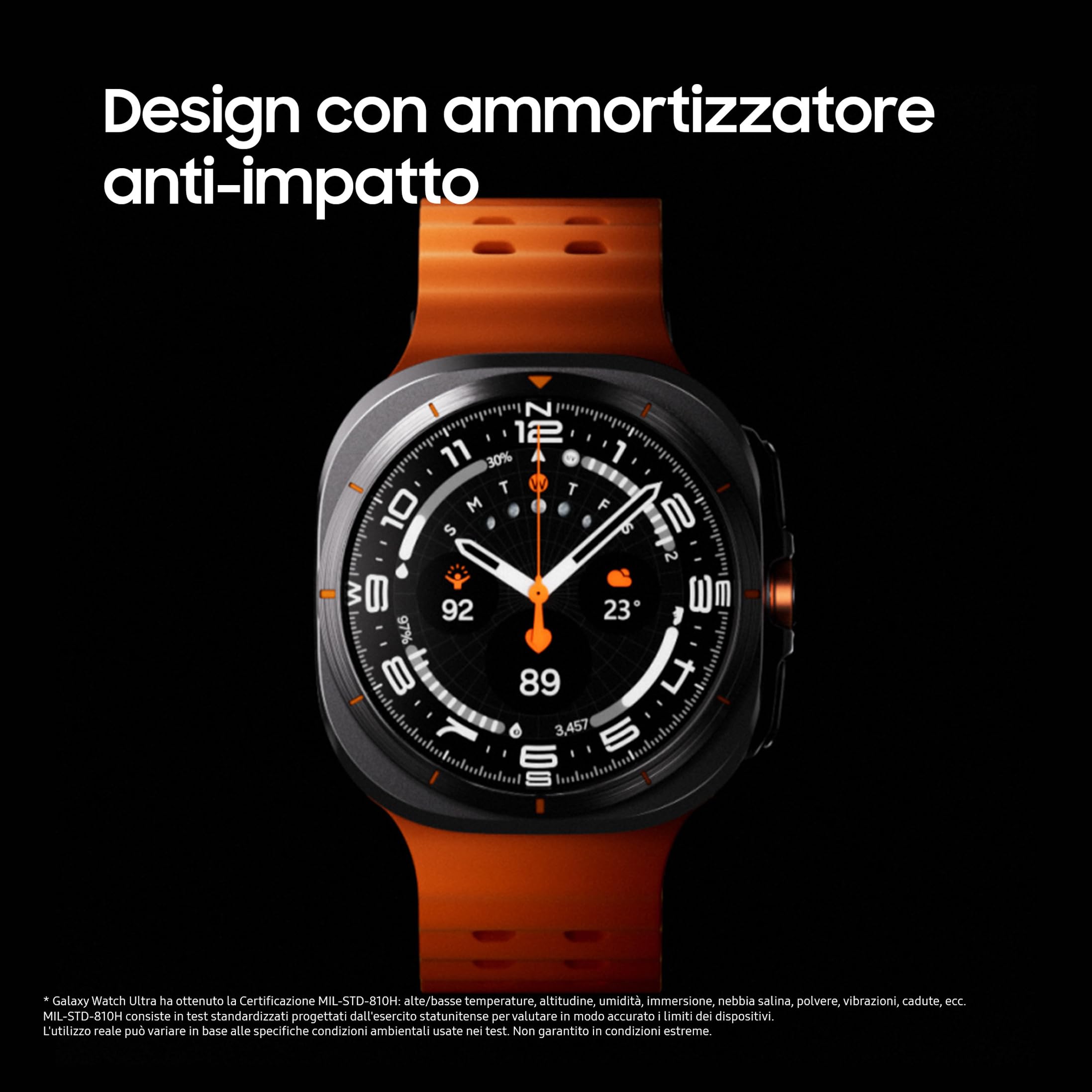 Samsung Galaxy Watch Ultra 2025 (Titanium Blue, LTE, 47mm) Smartwatch Galaxy AI, Design Resistente agli Urti, Batteria a Lunga Durata, Cassa in Titanio di Grado Aerospaziale [Versione Italiana]