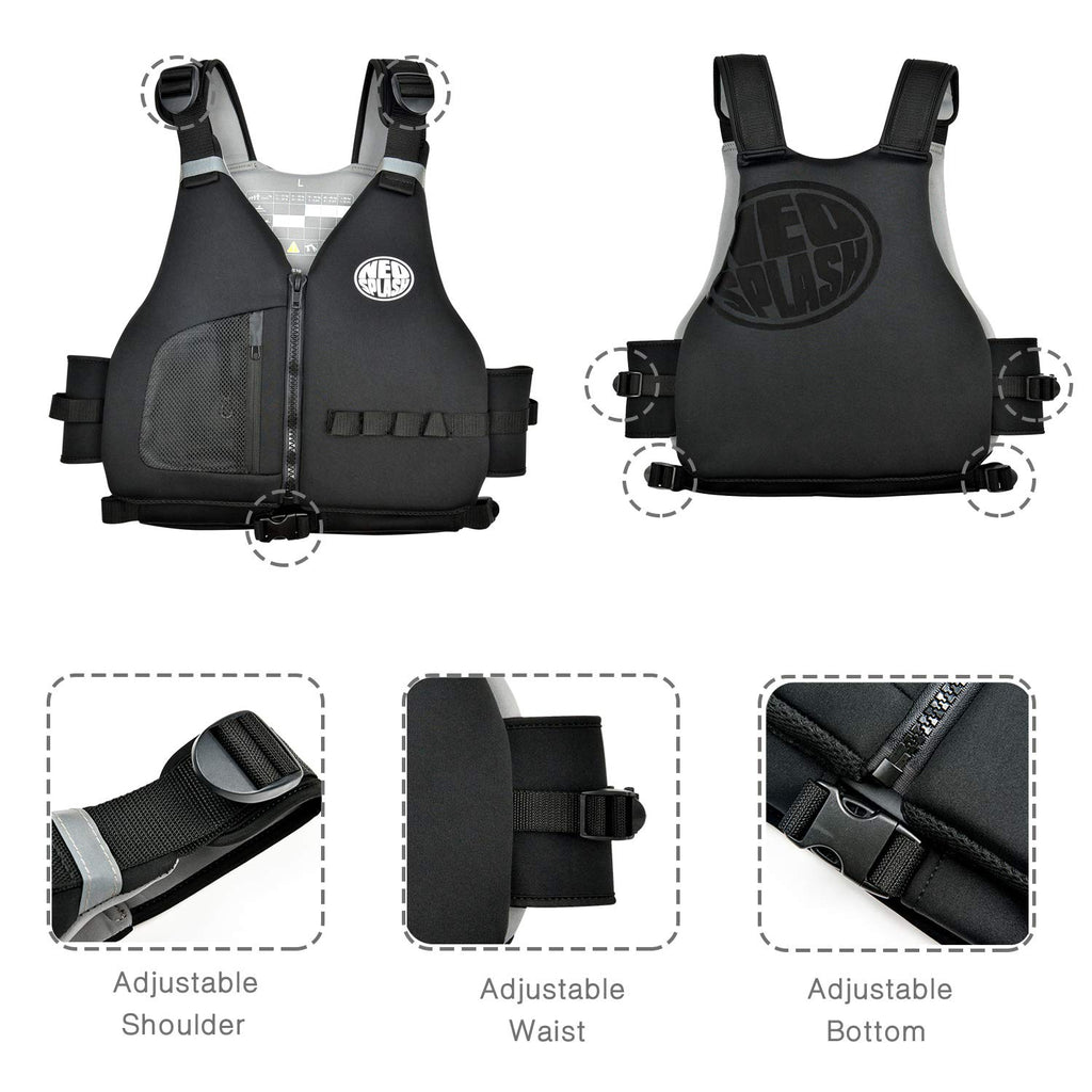 Aiuto al Galleggiamento Adulti, Giubbotto Solido, Ideale per Sport Acquatici, kayak, Sup, Canottaggio, Snorkeling