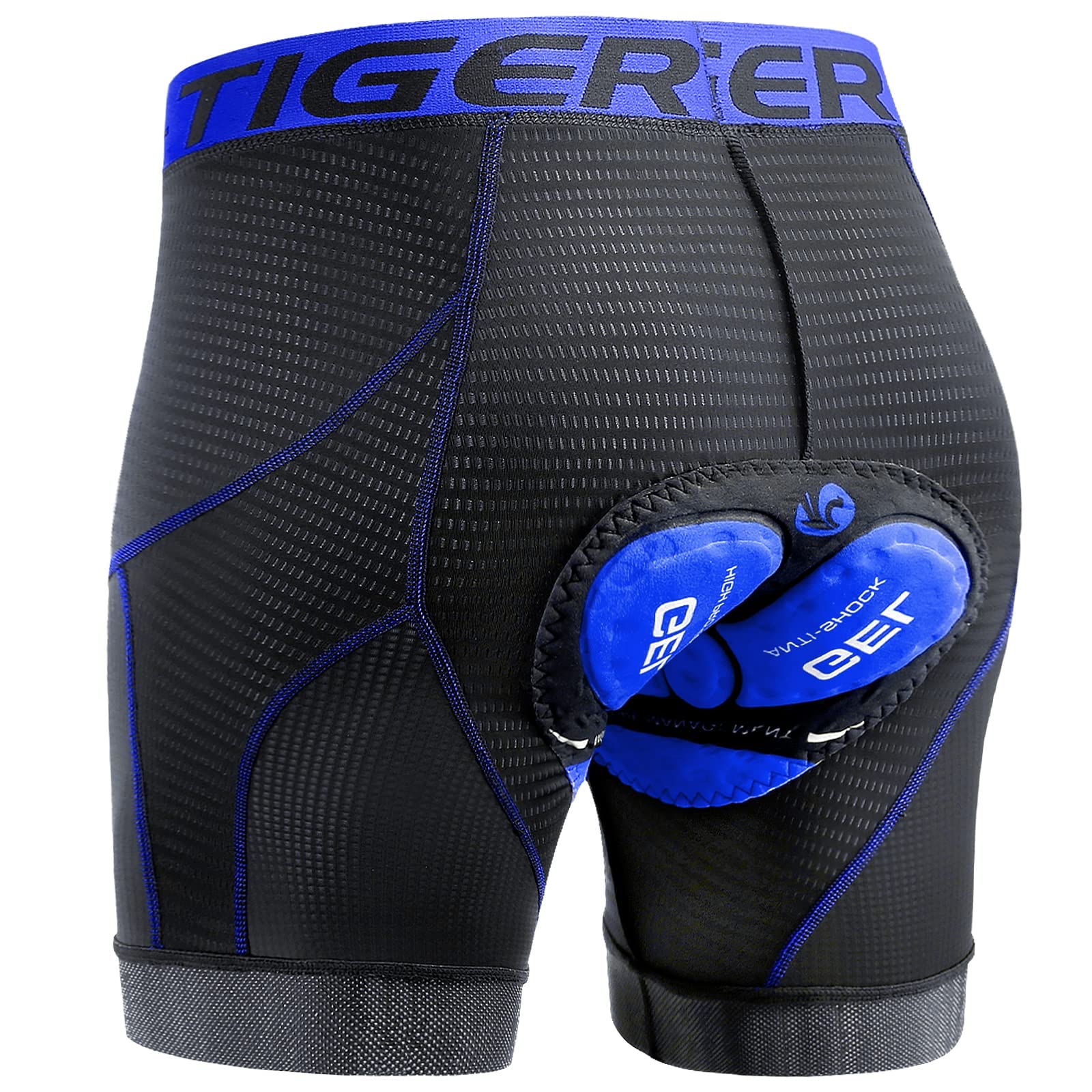 X-TIGER Cuissard cycliste homme avec rembourrage gel 5D respirant sous-vêtement caleçon de cyclisme pour vélo