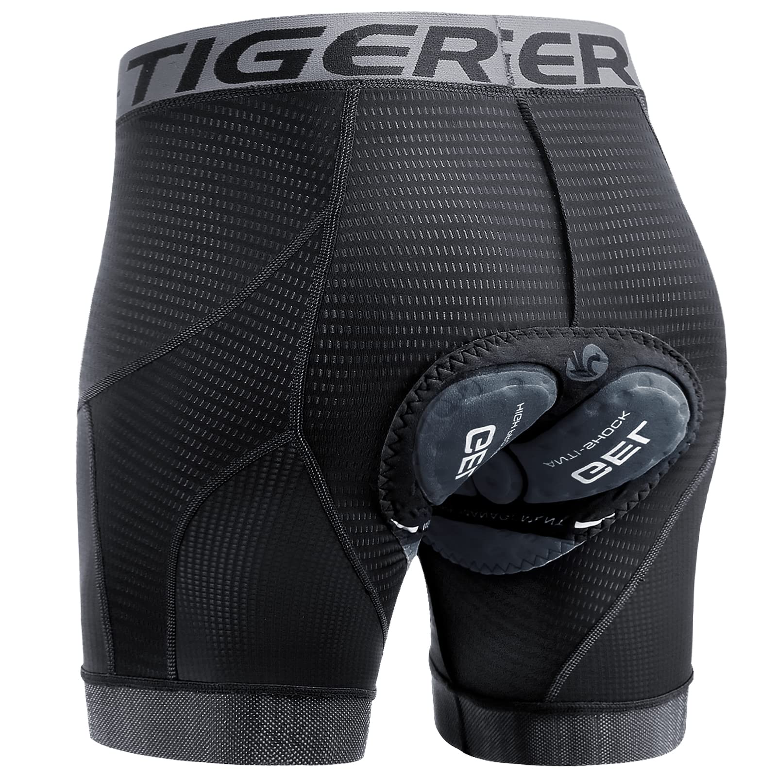 X-TIGER Cuissard cycliste homme avec rembourrage gel 5D respirant sous-vêtement caleçon de cyclisme pour vélo