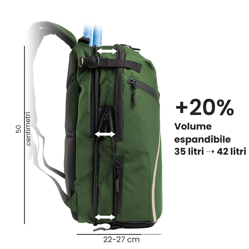 Otaro Zaino Tennis | Zaino con porta scarpe, scomparto per laptop e scomparto per 2 racchette | Zaino sportivo | Porta racchetta tennis | Borsa tennis con copertura antipioggia e sacca per biancheria
