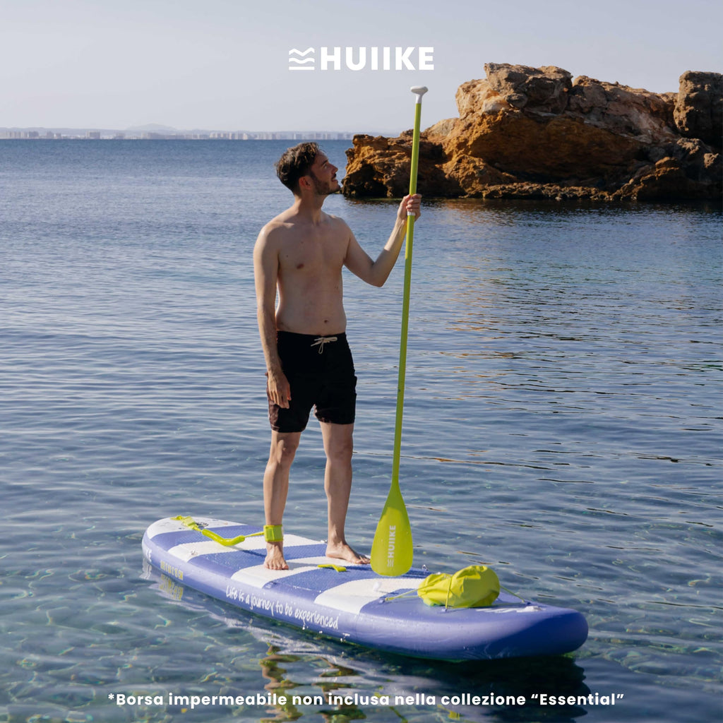 HUIIKE Tavola Sup Gonfiabile Adulti con Accessori Inclusi, Pagaia, Pinne, Pompa. Stand Up Paddle Board con Grande Stabilità e Resistenza. 305 x 84 x 15 cm, Carico Massimo 130 kg