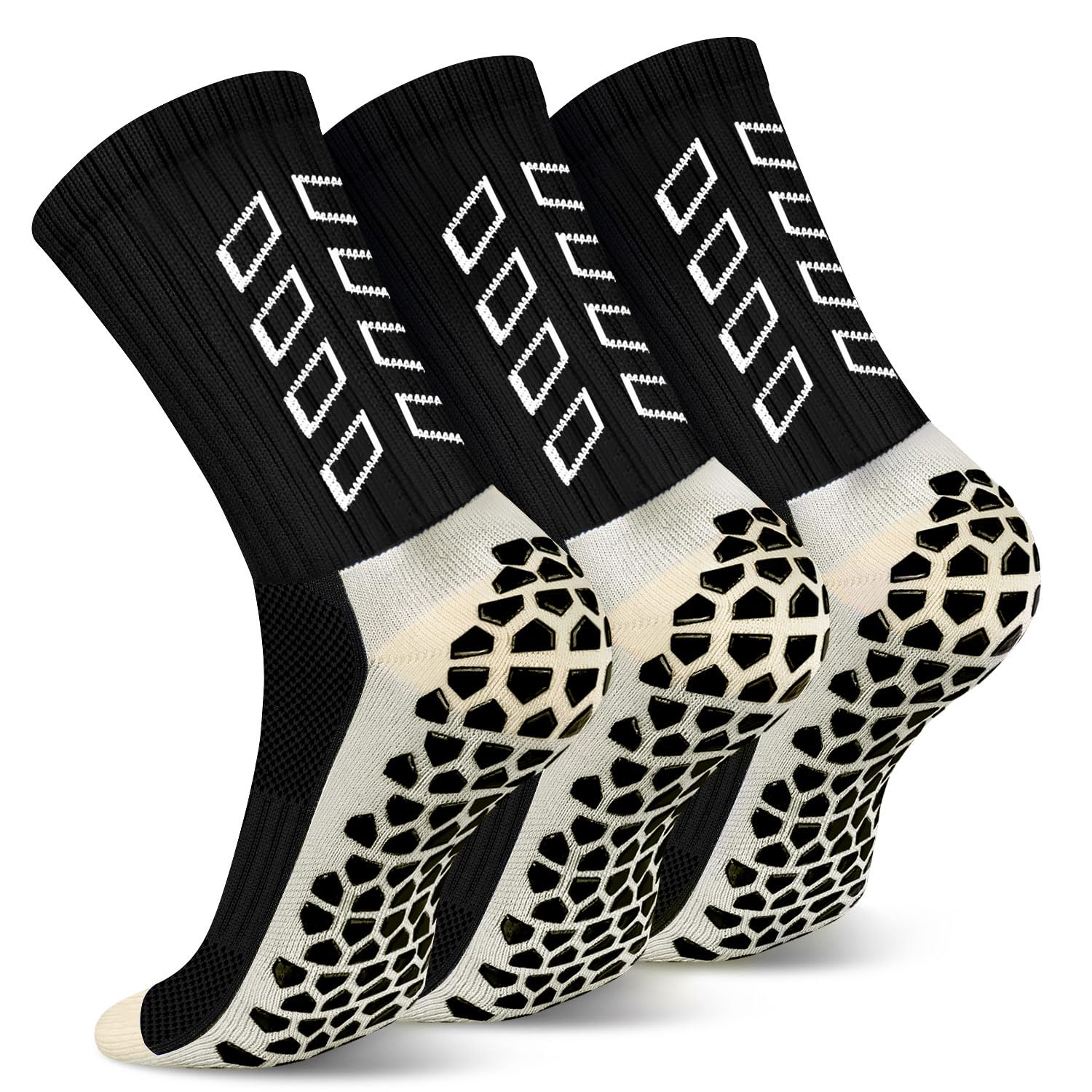 Calze Calcio Antiscivolo Uomo 37-45 Calze Antiscivolo Calcio Anti Vesciche Addensare Cotone Calzini Sportivi Donna Traspirante Calzini Grip Calcio per Ciclismo Trekking