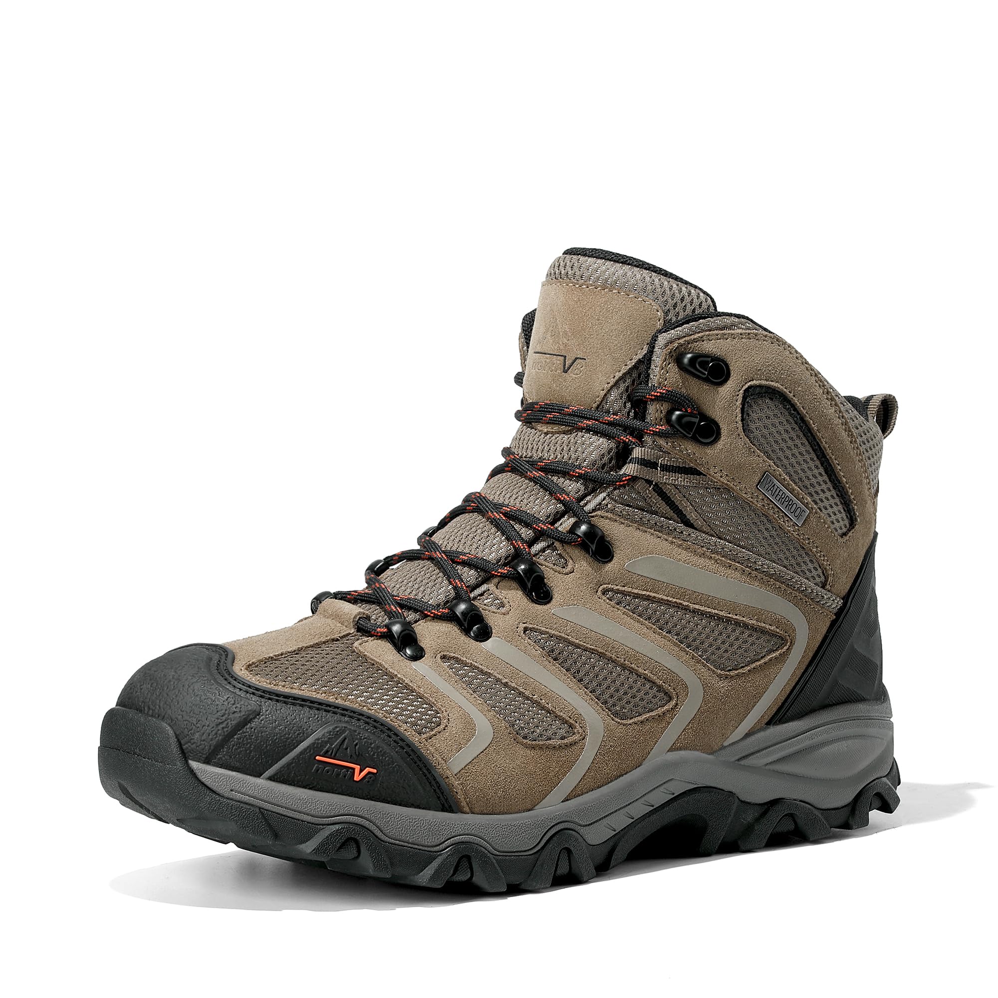 NORTIV 8 Stivali da Trekking da Uomo Escursionismo All'aria Aperta Scarpe da Trekking Scarponi Scarpe da Arrampicata Alpinismo Armadillo