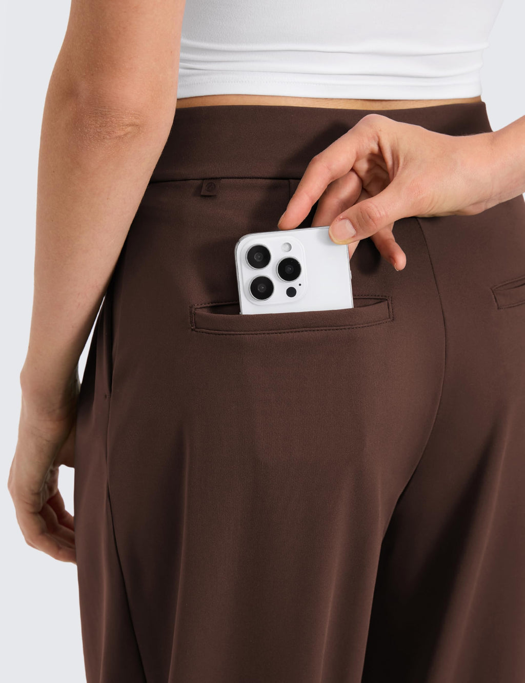CRZ YOGA 4-Way Stretch Pantaloni da Lavoro Wide Leg Pantaloni da Donna
