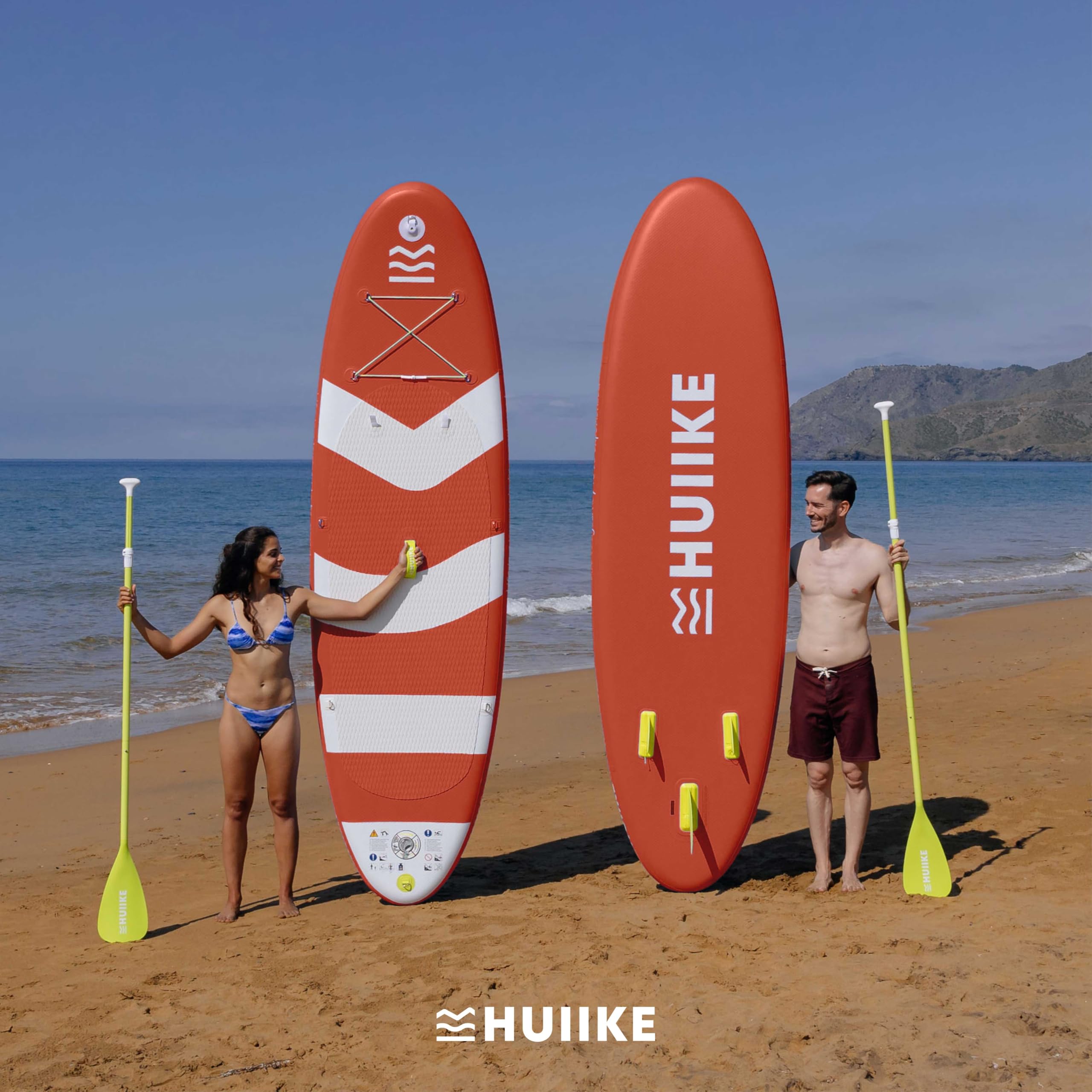 HUIIKE Tavola Sup Gonfiabile Adulti con Accessori Inclusi, Pagaia, Pinne, Pompa. Stand Up Paddle Board con Grande Stabilità e Resistenza. 305 x 84 x 15 cm, Carico Massimo 130 kg