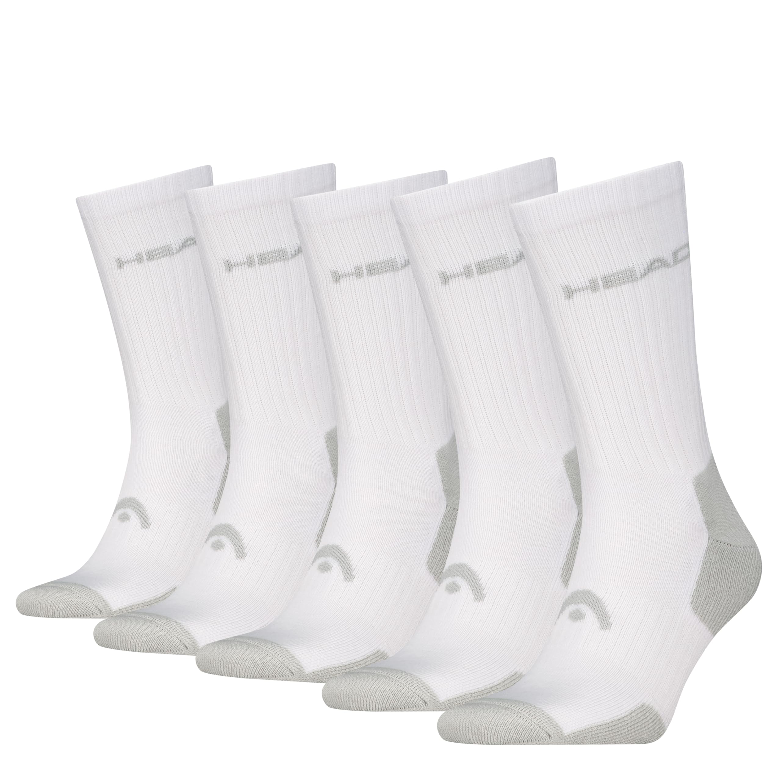 HEAD Tennis Calzini Crew Unisex - Adulto (Pacco da 5)