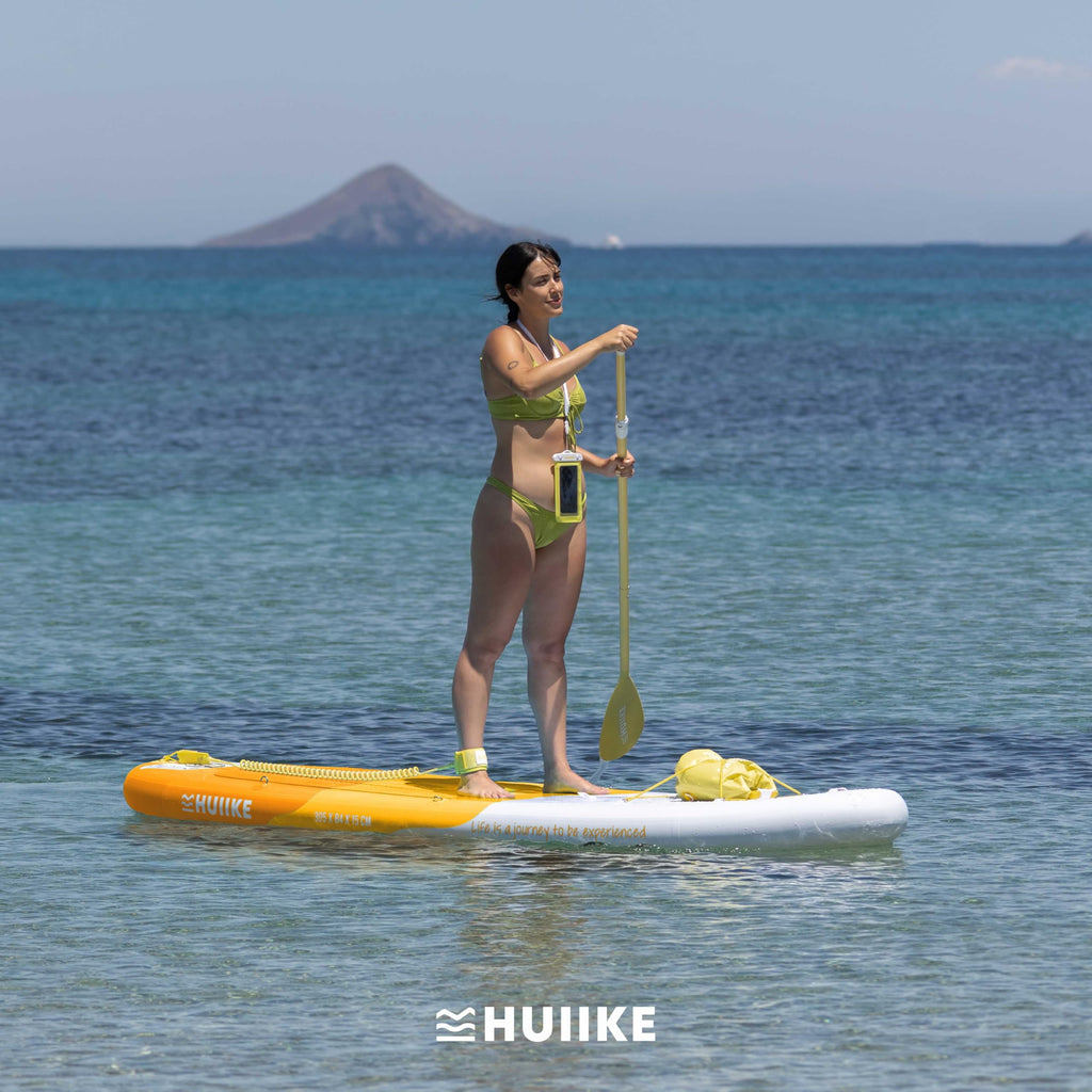 HUIIKE Tavola Sup Gonfiabile Adulti con Accessori Inclusi, Pagaia, Pinne, Pompa. Stand Up Paddle Board con Grande Stabilità e Resistenza. 305 x 84 x 15 cm, Carico Massimo 130 kg