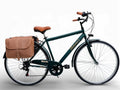 Bicicletta Uomo 28" Passeggio Verde Vintage Velodia Bici da Città con Cambio Shimano · Comoda e Robusta · Perfetta per Spostamenti Quotidiani e Tempo Libero · Stile Retrò